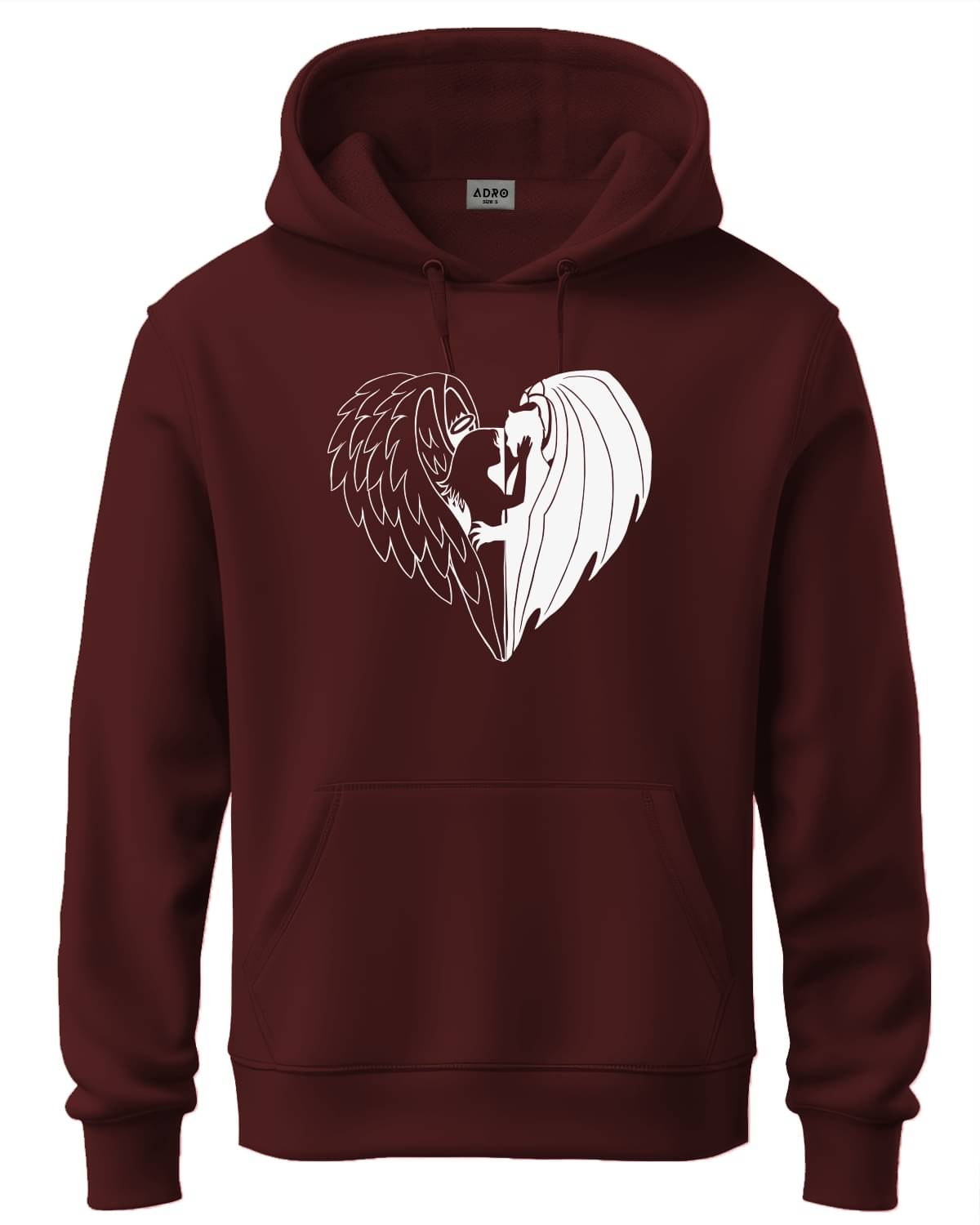     			Adro Fleece Hooded Men's Sweatshirt - Maroon ( Pack of 1 )