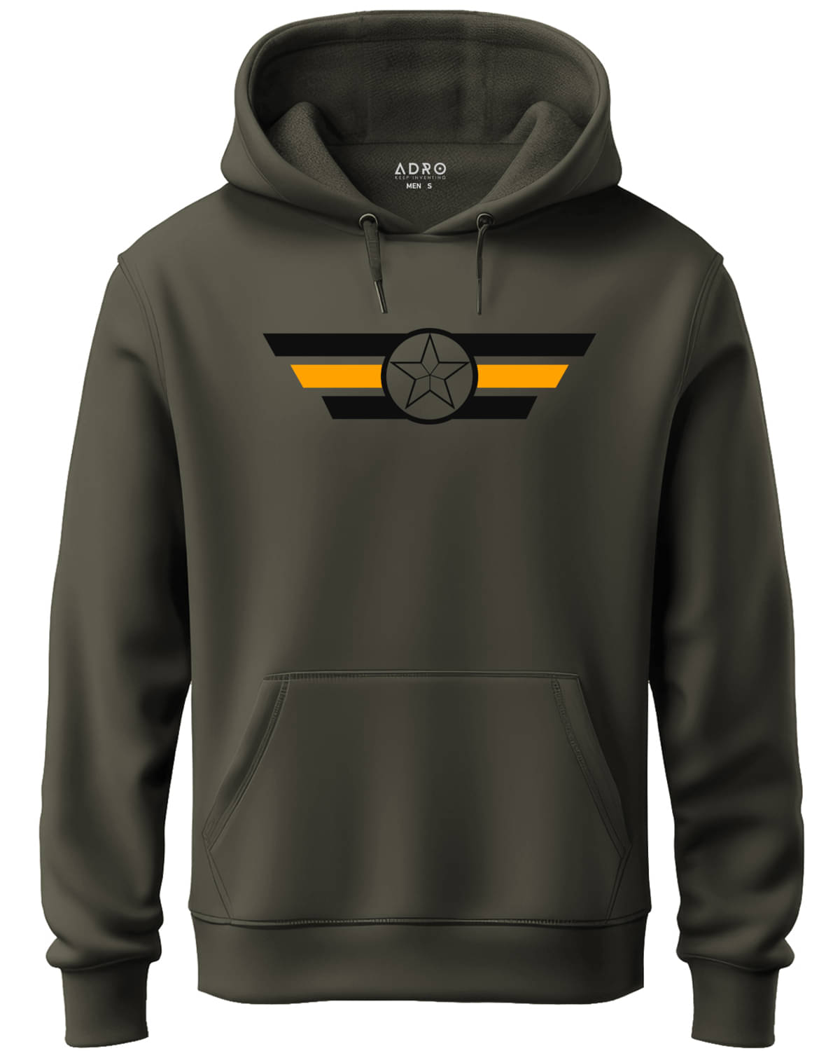 Adro Fleece Hooded Men's Sweatshirt - Olive ( Pack of 1 ) Adro Fleece Hooded Men's Sweatshirt - Olive ( Pack of 1 )