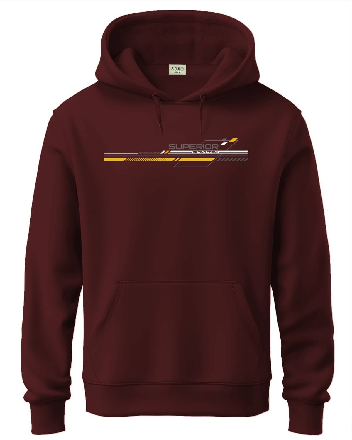     			Adro Fleece Hooded Men's Sweatshirt - Maroon ( Pack of 1 )