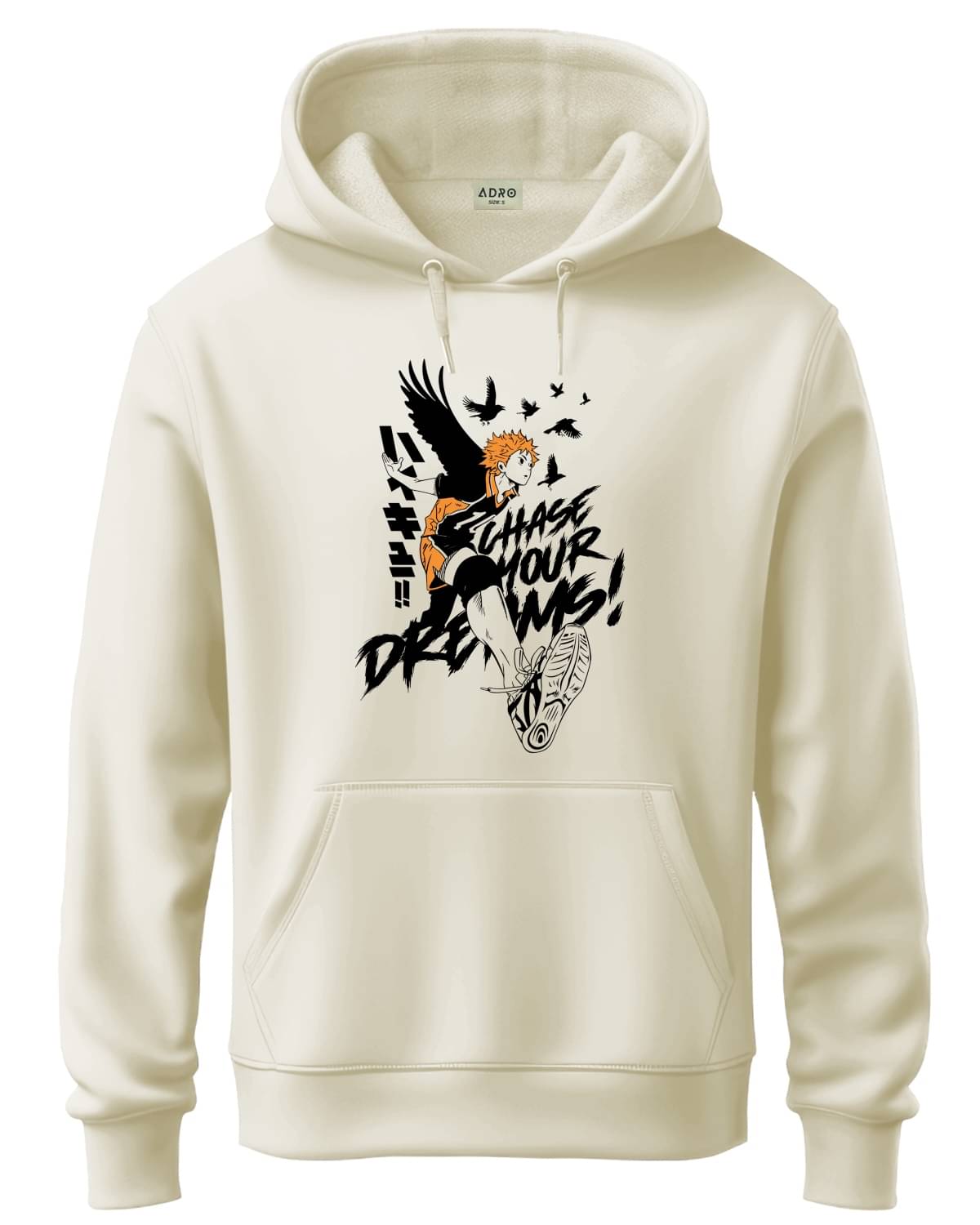     			Adro Fleece Hooded Men's Sweatshirt - Off White ( Pack of 1 )