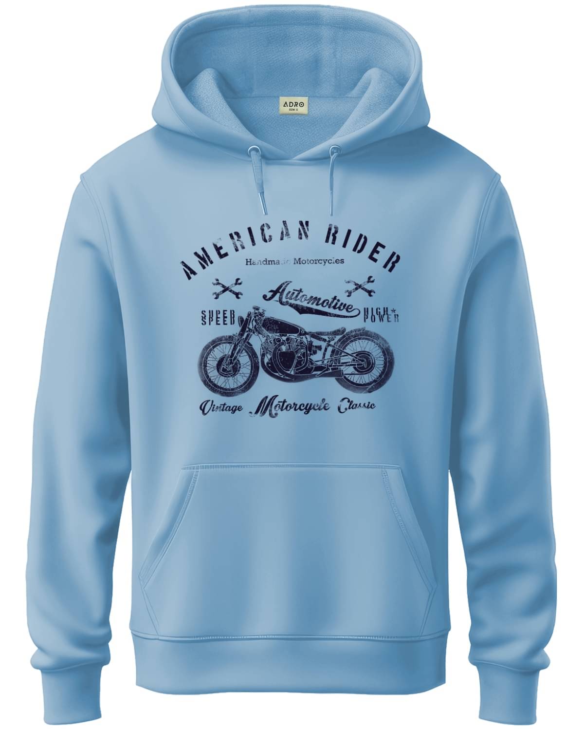 Adro Fleece Hooded Men's Sweatshirt - Light Blue ( Pack of 1 )     			Adro Fleece Hooded Men's Sweatshirt - Light Blue ( Pack of 1 )