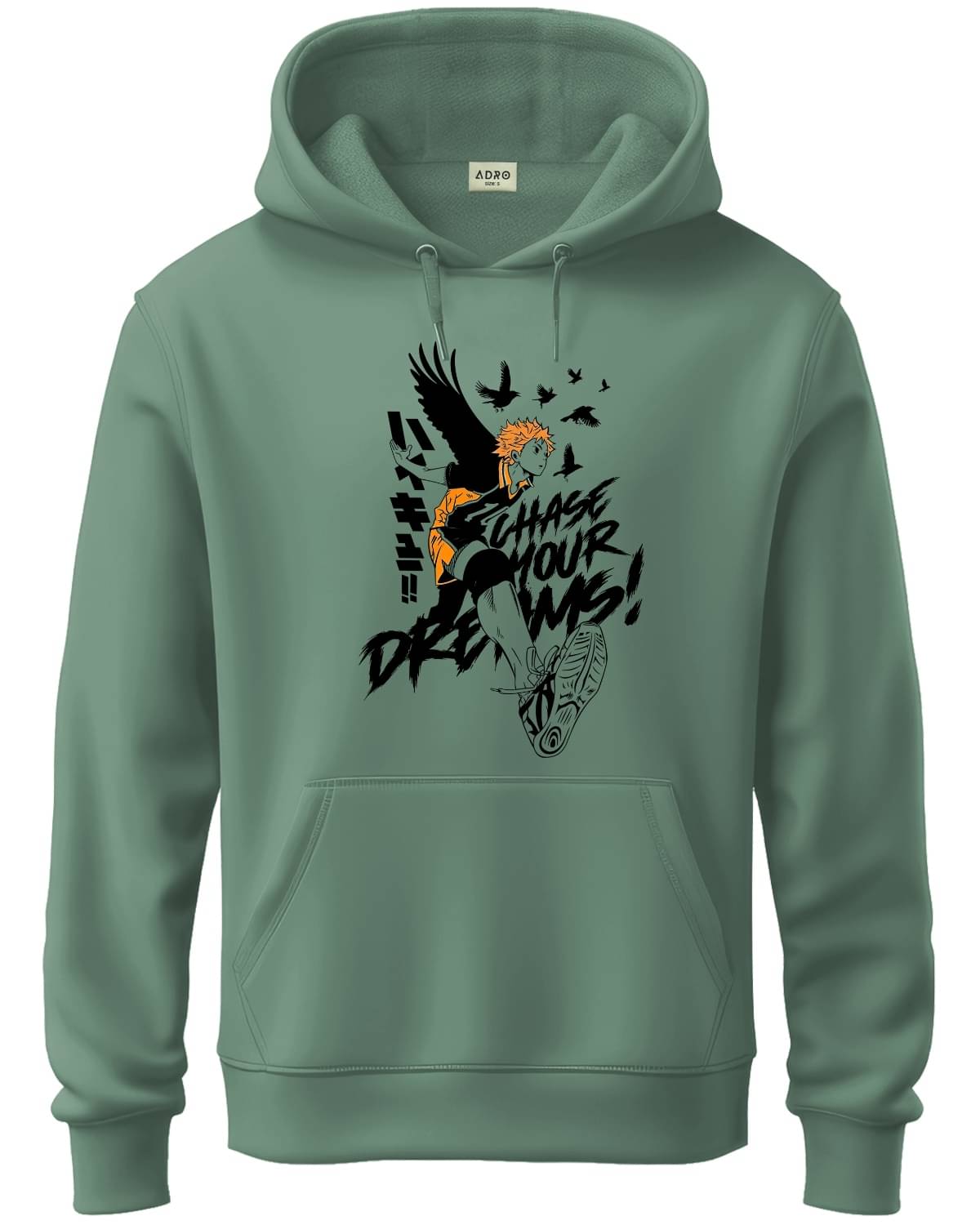Adro Fleece Hooded Men's Sweatshirt - Sea Green ( Pack of 1 ) Adro Fleece Hooded Men's Sweatshirt - Sea Green ( Pack of 1 )
