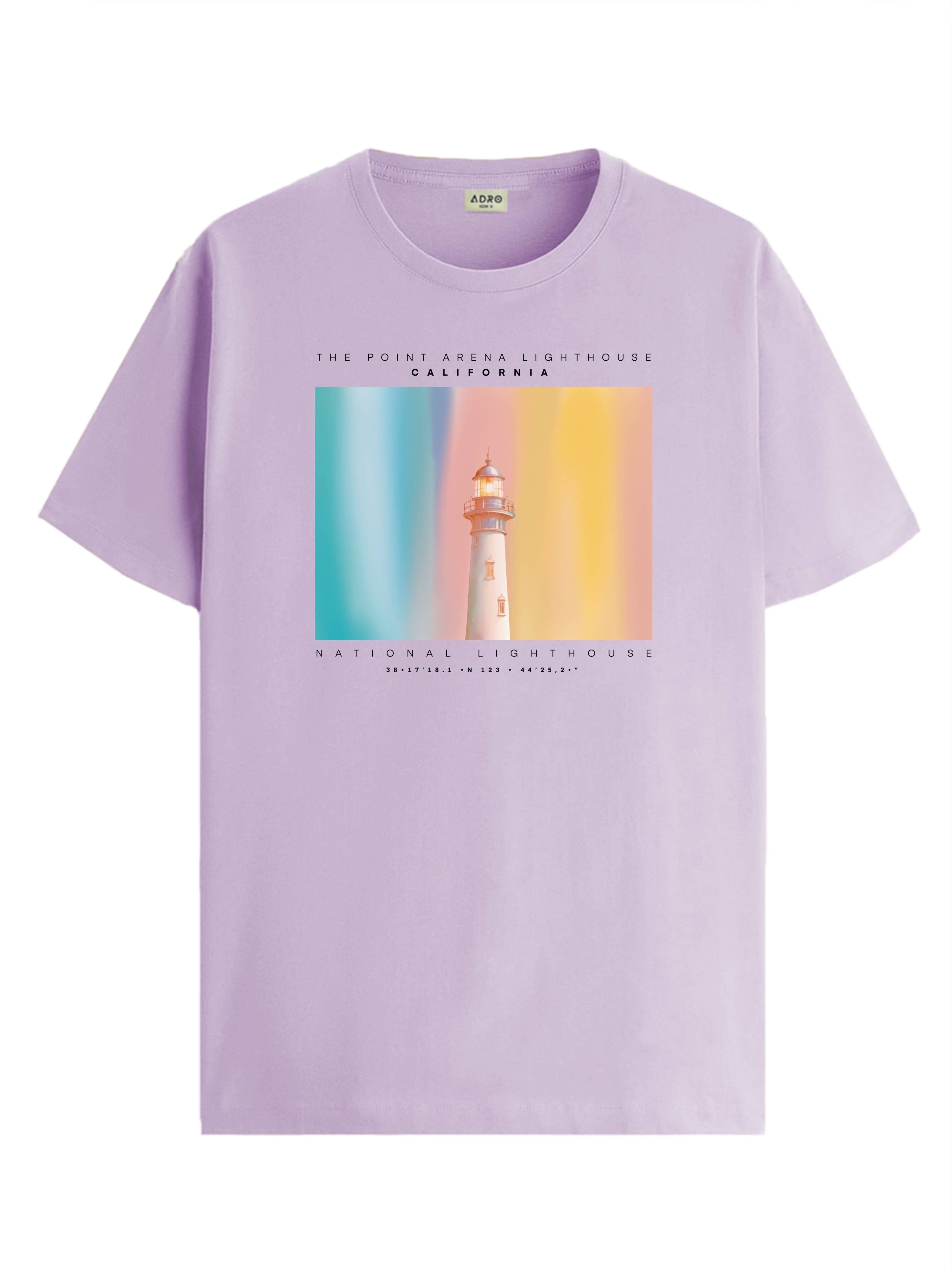 Adro Men Cotton Blend Regular Fit Printed T-Shirt ( Purple ) Adro Men Cotton Blend Regular Fit Printed T-Shirt ( Purple )