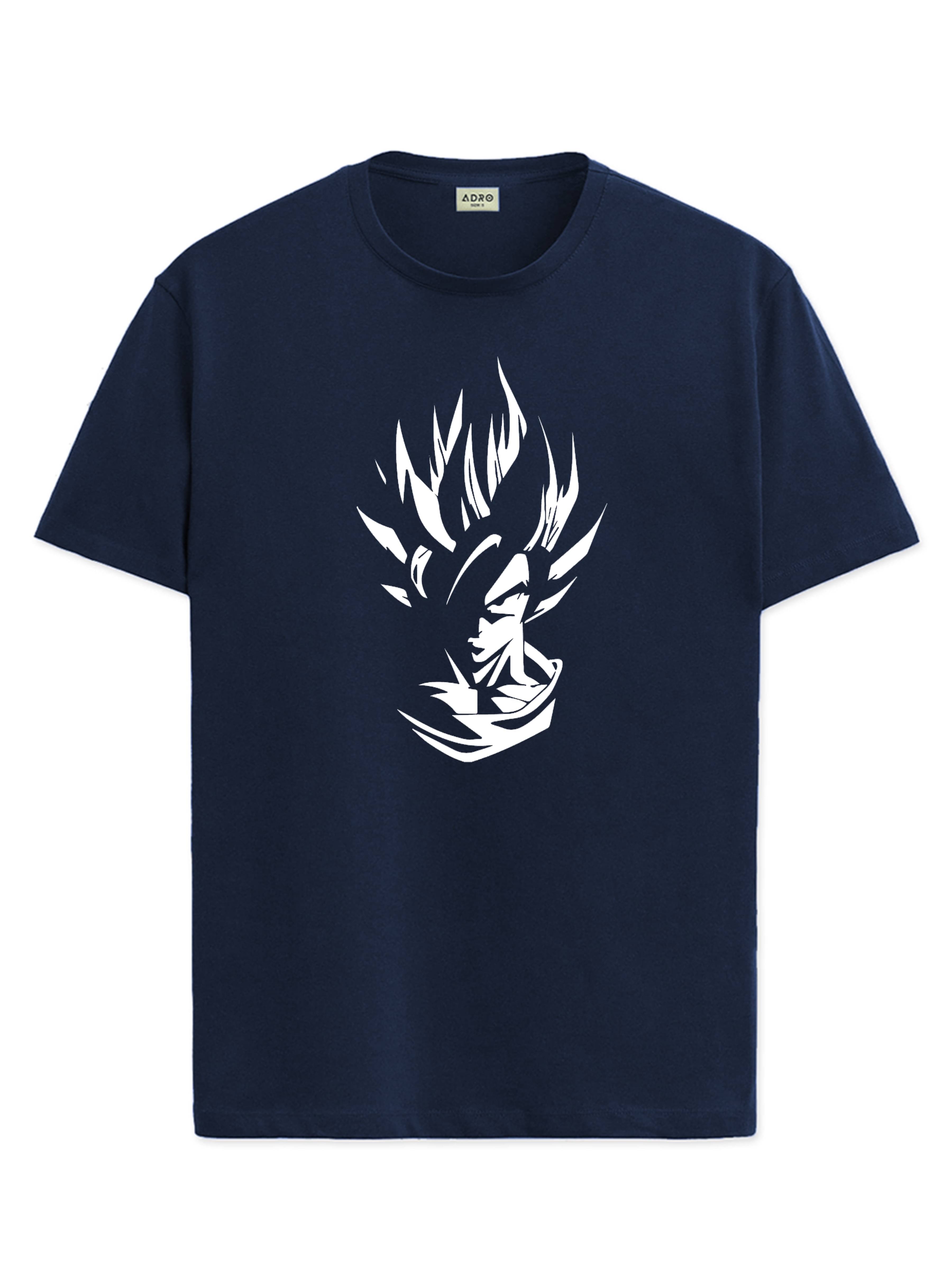 Adro Men Cotton Blend Regular Fit Printed T-Shirt ( Navy Blue ) Adro Men Cotton Blend Regular Fit Printed T-Shirt ( Navy Blue )