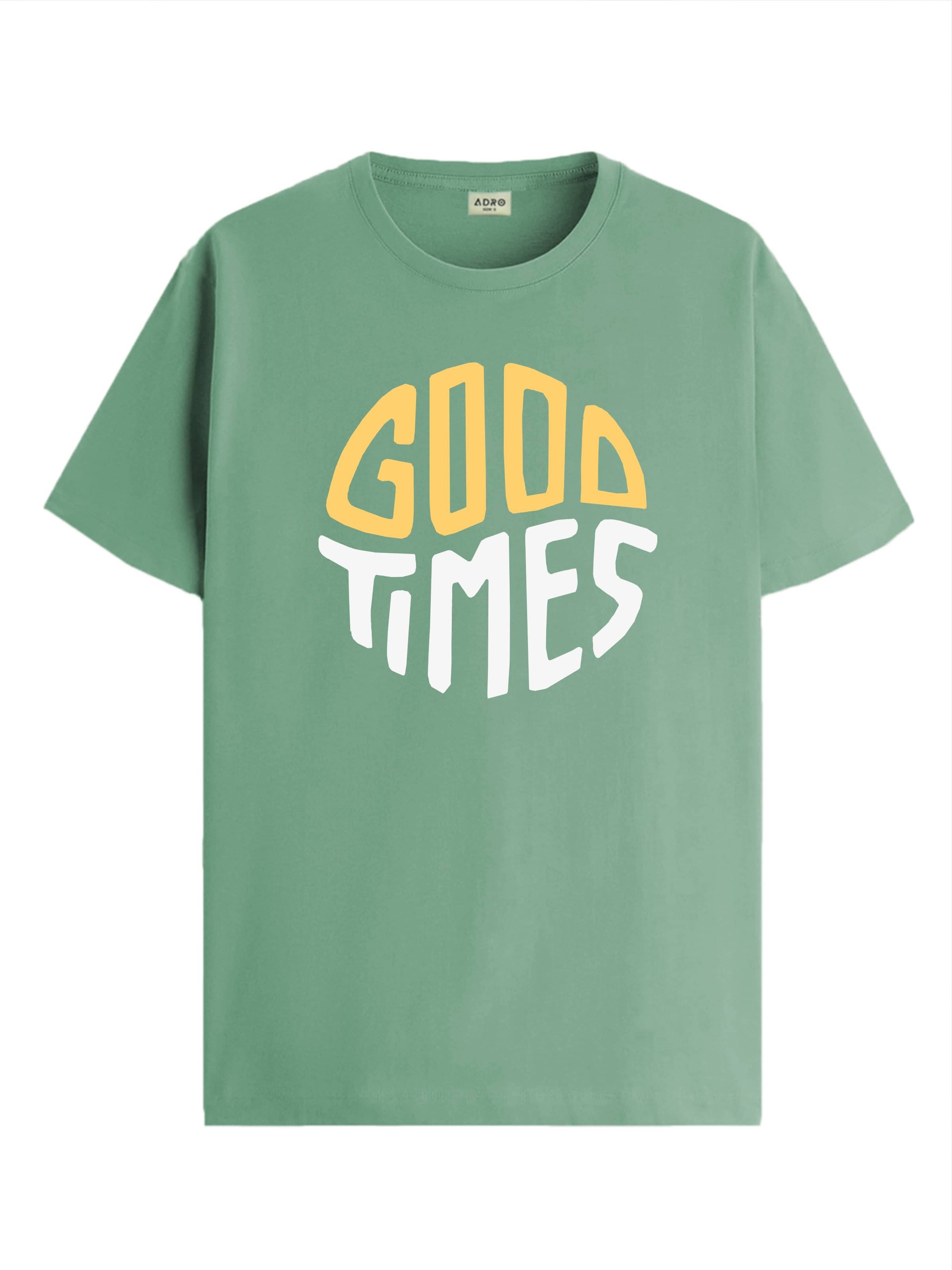 Adro Men Cotton Blend Regular Fit Printed T-Shirt ( Sea Green )     			Adro Men Cotton Blend Regular Fit Printed T-Shirt ( Sea Green )