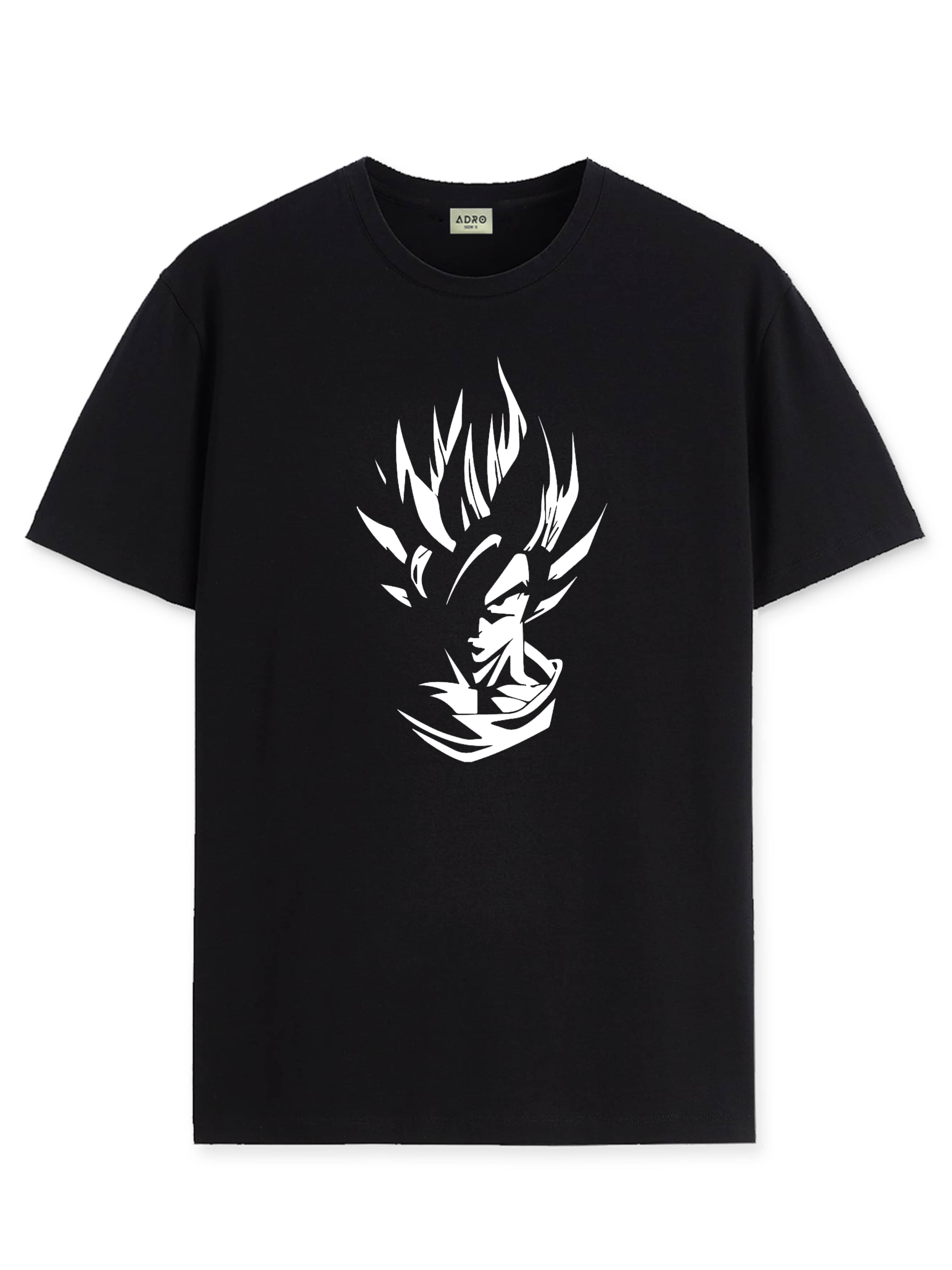 Adro Men Cotton Blend Regular Fit Printed T-Shirt ( Black ) Adro Men Cotton Blend Regular Fit Printed T-Shirt ( Black )
