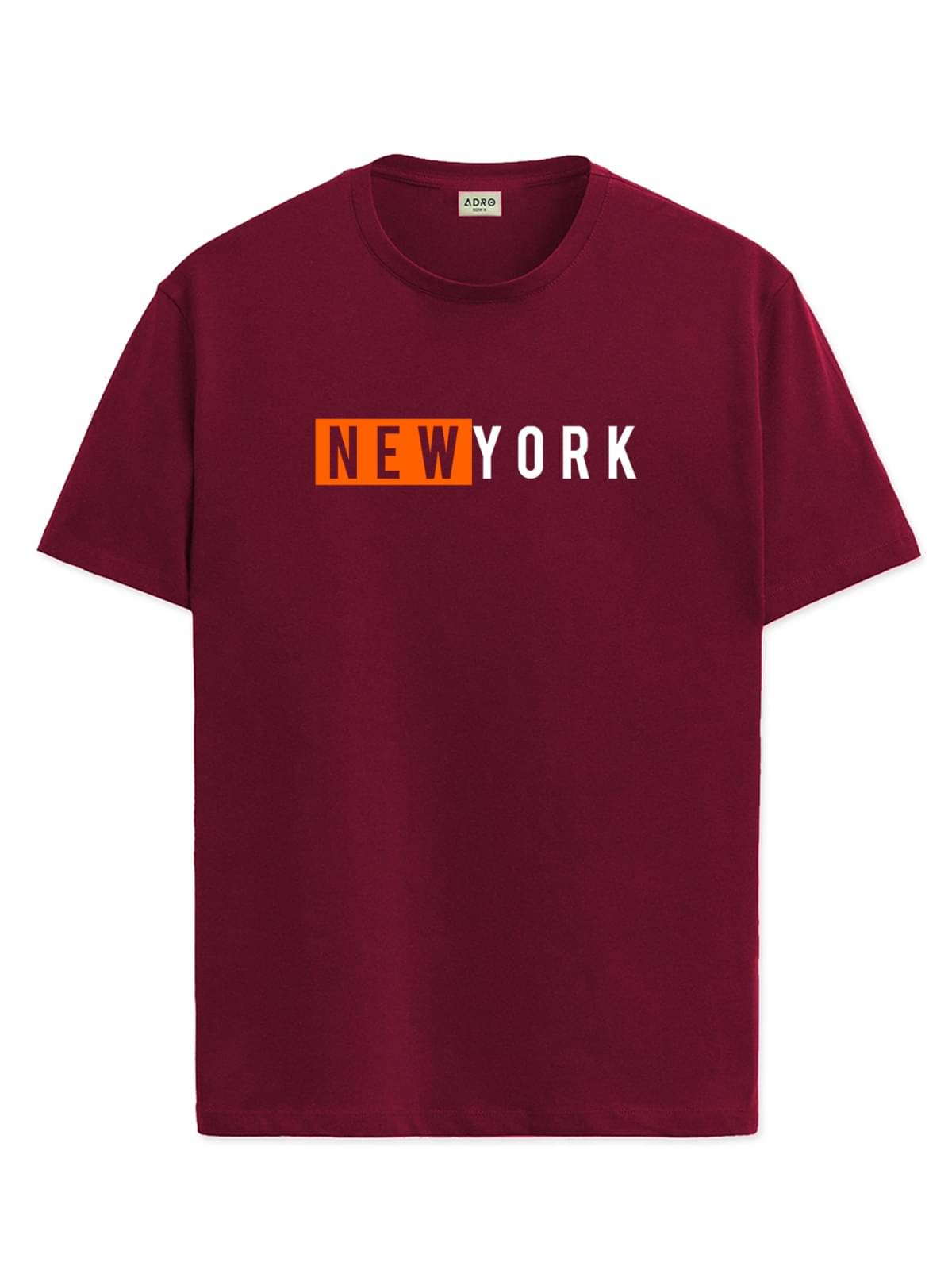 Adro Men Cotton Blend Regular Fit Printed T-Shirt ( Maroon ) Adro Men Cotton Blend Regular Fit Printed T-Shirt ( Maroon )