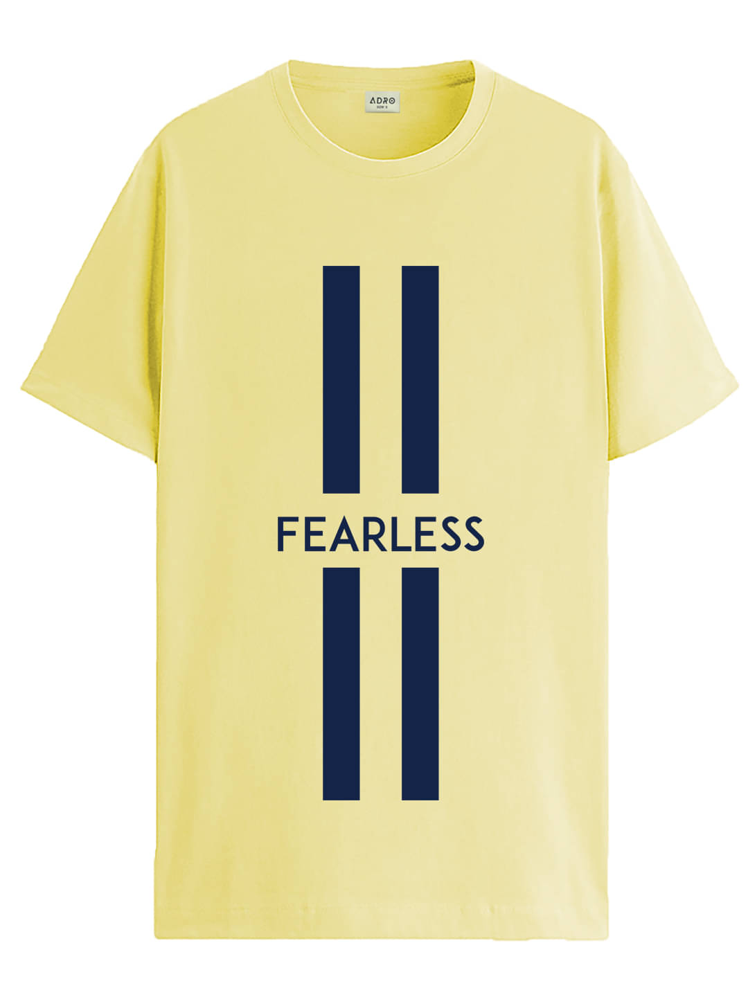 Adro Men Cotton Blend Regular Fit Printed T-Shirt ( Yellow )     			Adro Men Cotton Blend Regular Fit Printed T-Shirt ( Yellow )