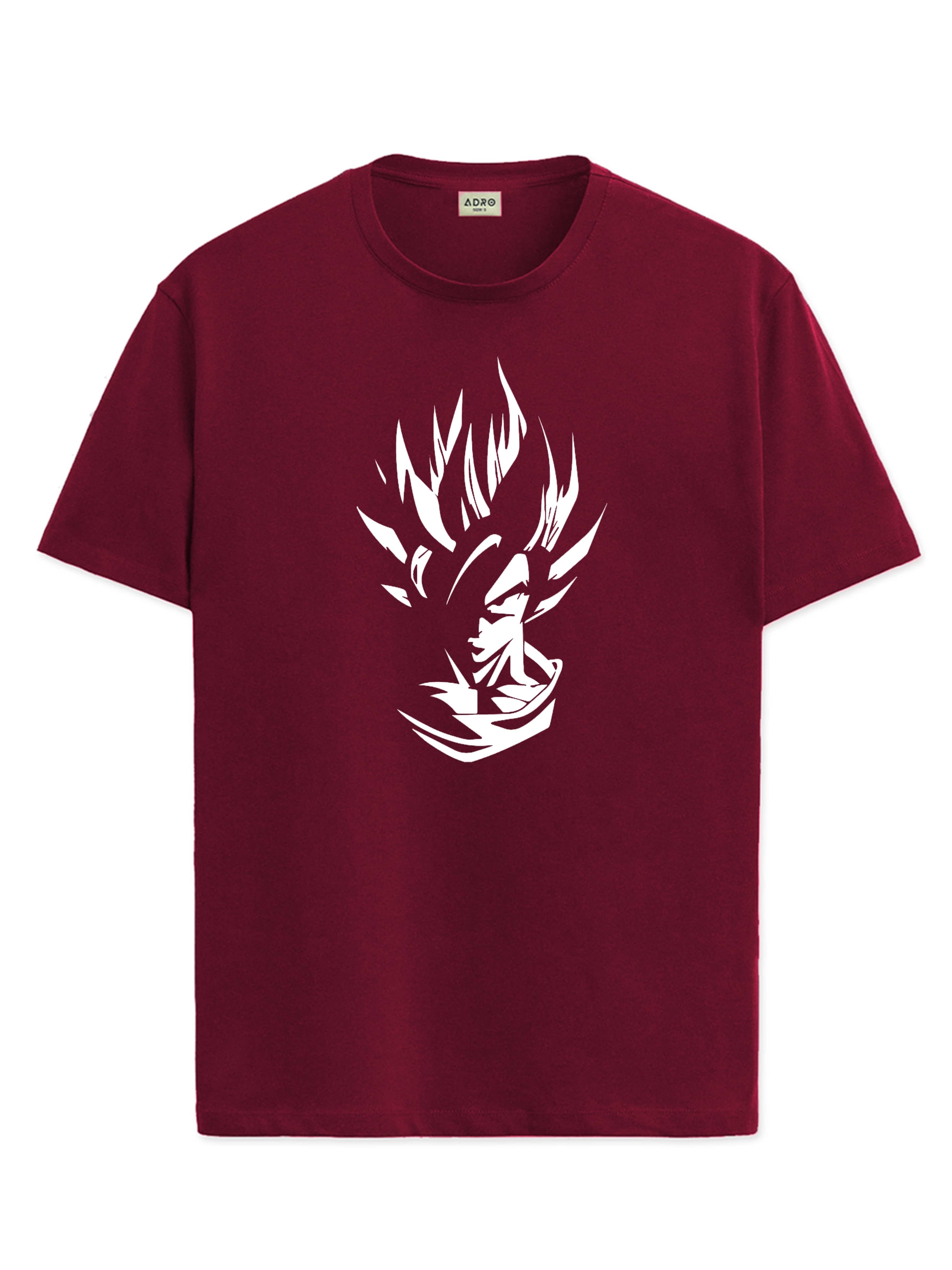     			Adro Men Cotton Blend Regular Fit Printed T-Shirt ( Maroon )