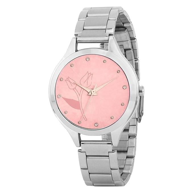     			ALNA TURA Silver Stainless Steel Analog Womens Watch