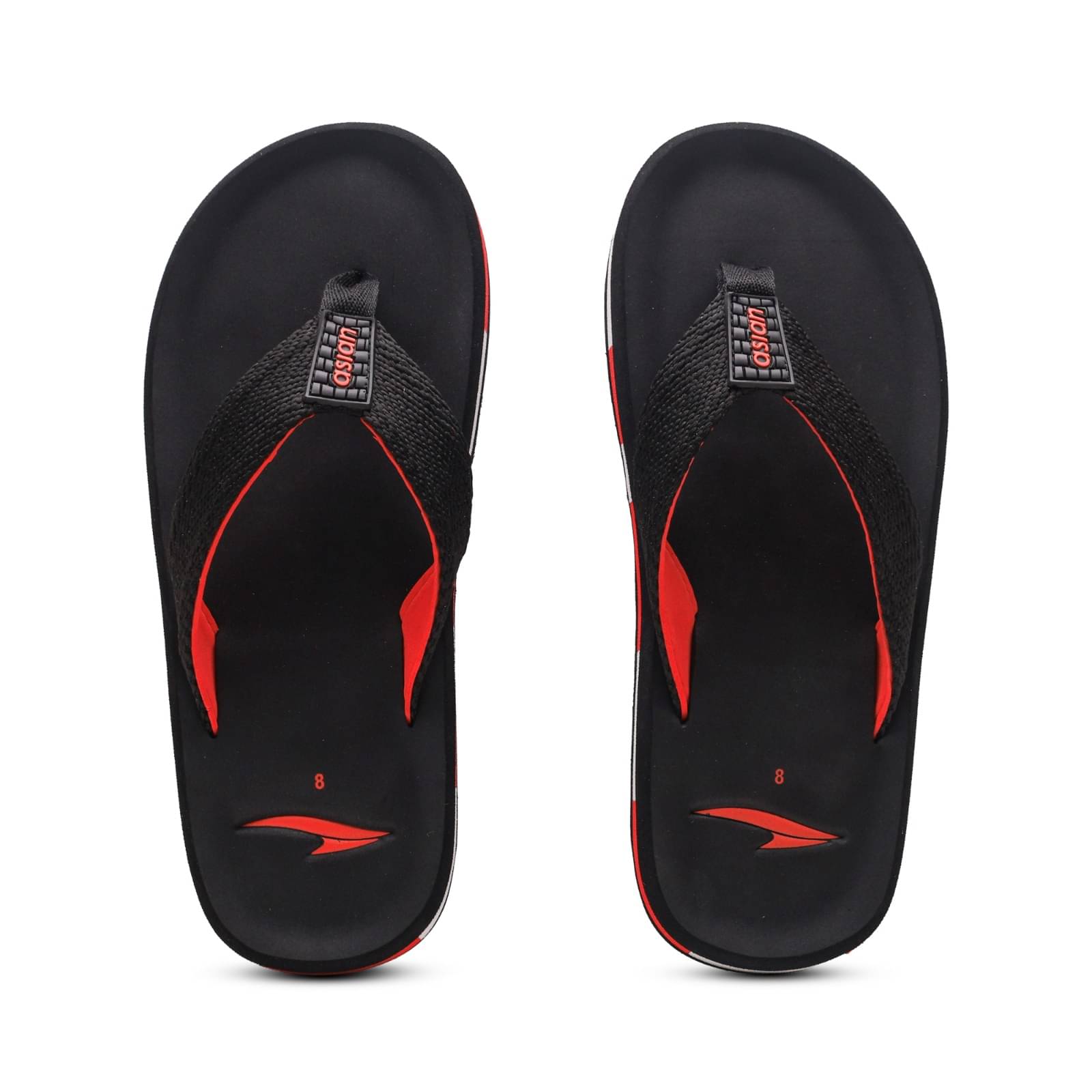     			ASIAN Black Men's Thong Flip Flop