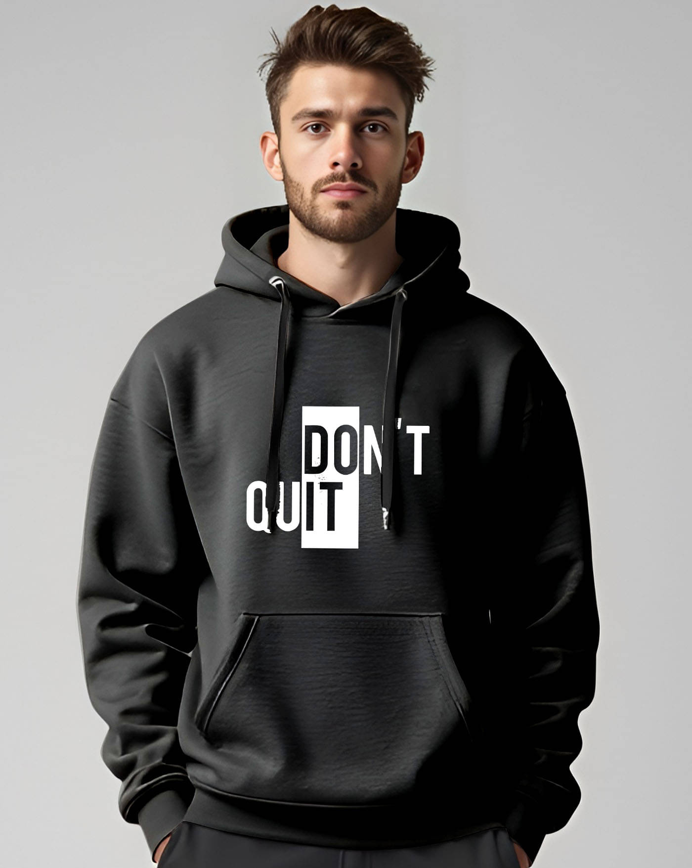     			AUSK Fleece Hooded Men's Sweatshirt - Black ( Pack of 1 )