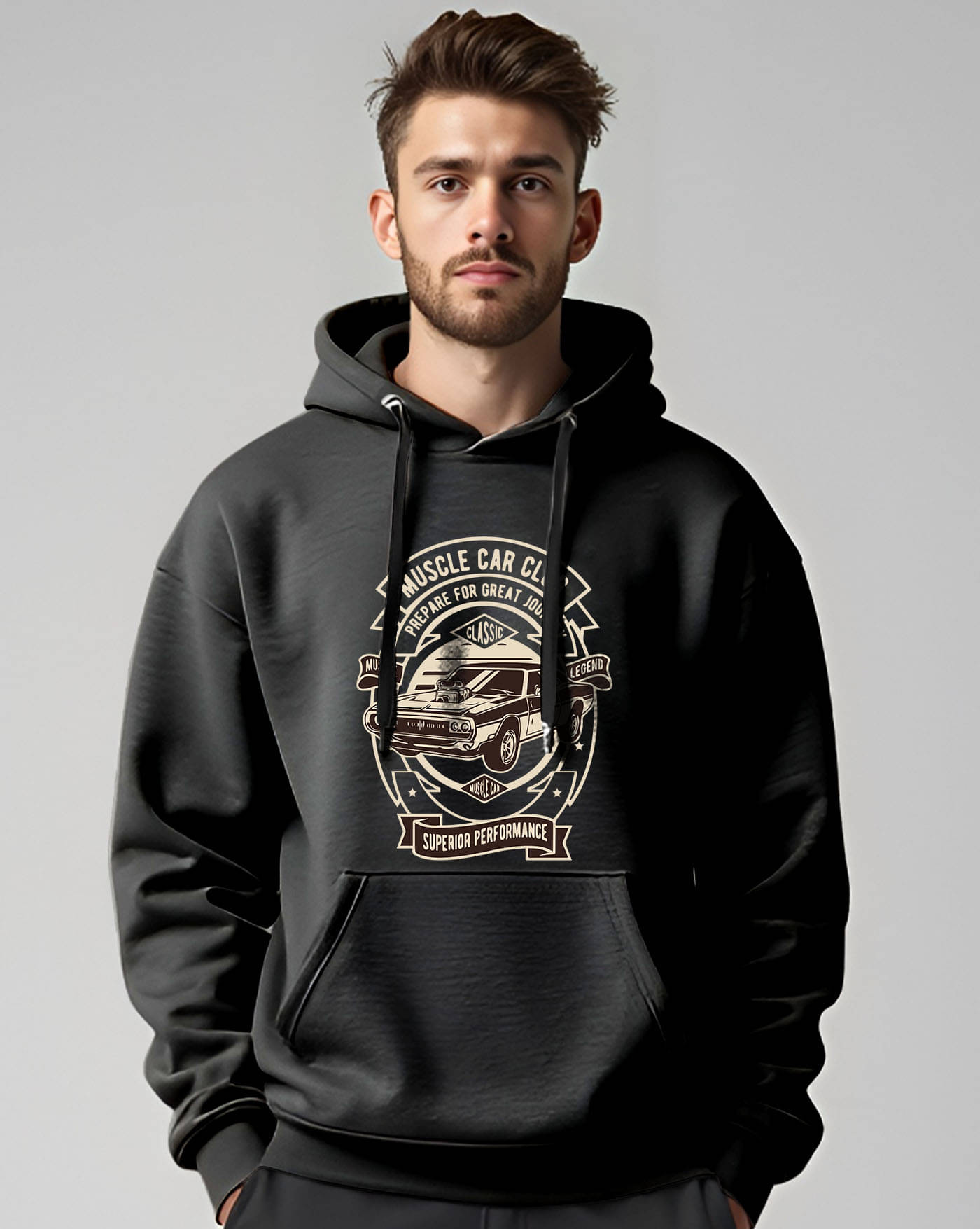     			AUSK Fleece Hooded Men's Sweatshirt - Black ( Pack of 1 )