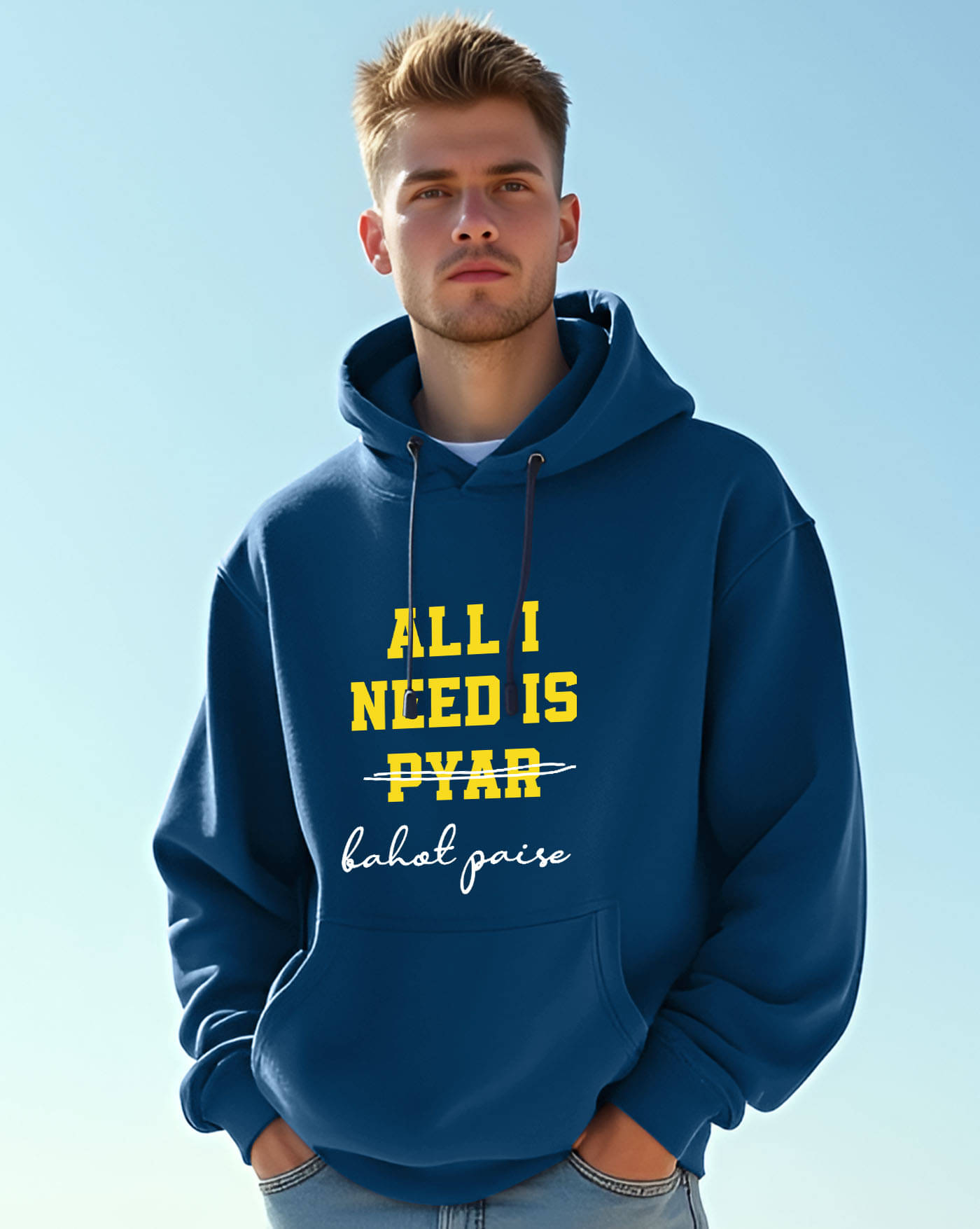     			AUSK Fleece Hooded Men's Sweatshirt - Teal Blue ( Pack of 1 )
