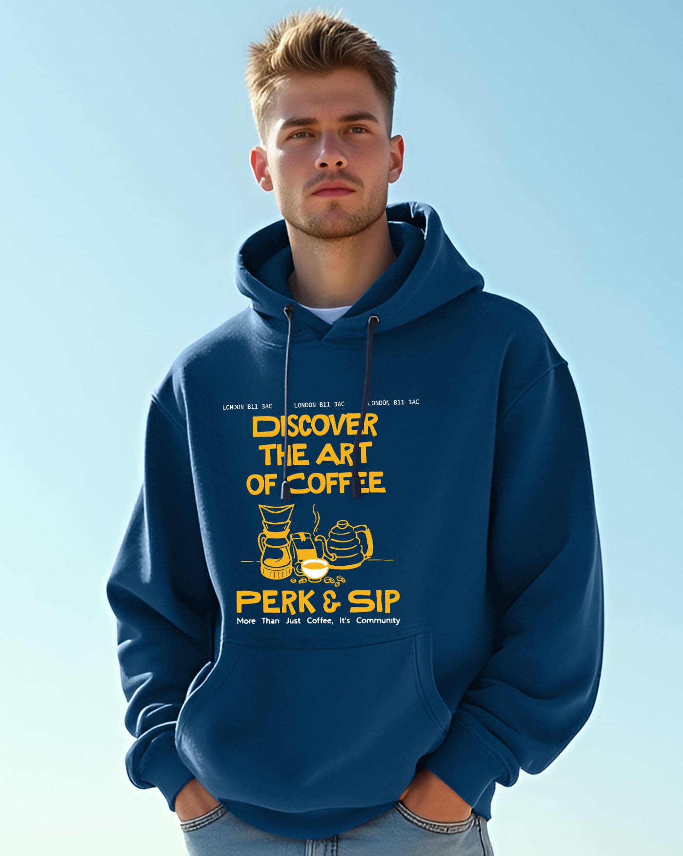     			AUSK Fleece Hooded Men's Sweatshirt - Teal Blue ( Pack of 1 )