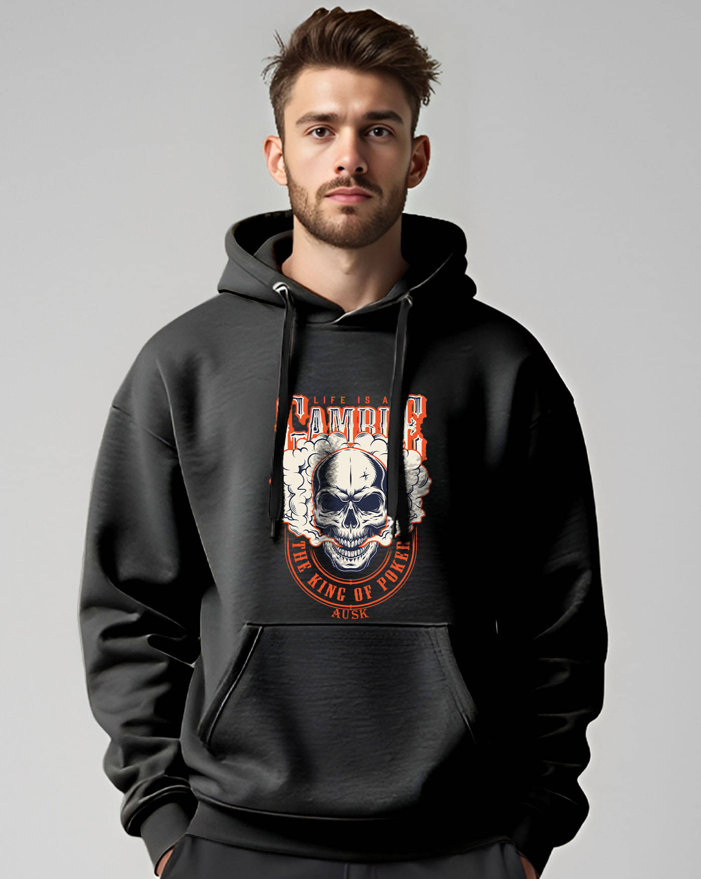 AUSK Fleece Hooded Men's Sweatshirt - Black ( Pack of 1 ) AUSK Fleece Hooded Men's Sweatshirt - Black ( Pack of 1 )