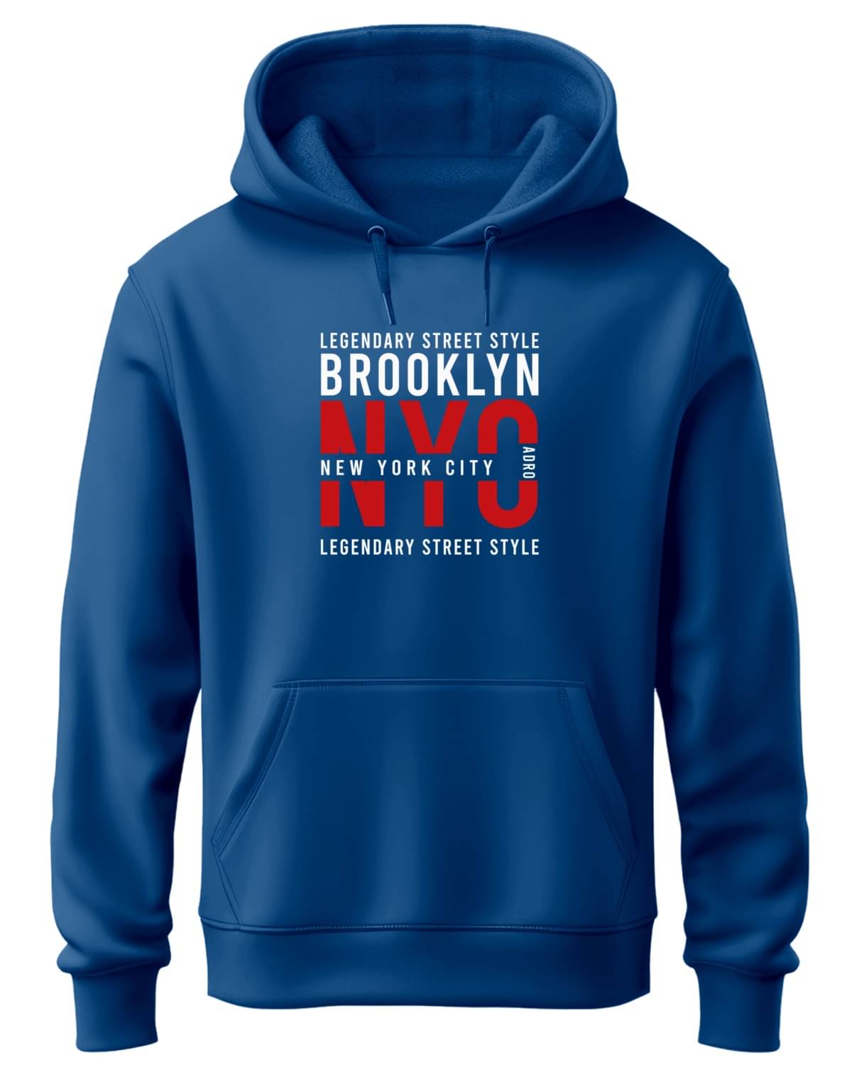     			Adro Fleece Hooded Men's Sweatshirt - Blue ( Pack of 1 )