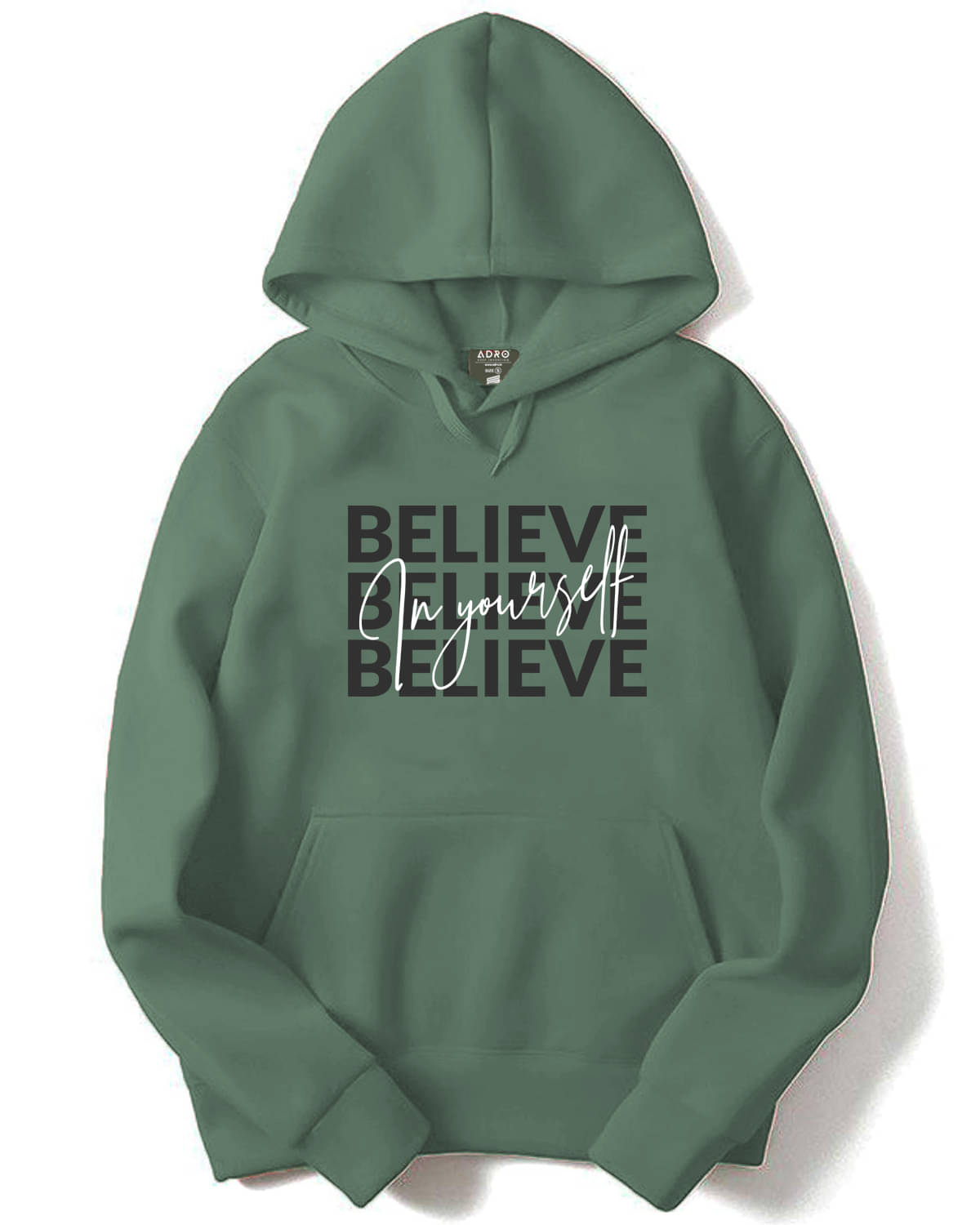     			Adro Fleece Hooded Men's Sweatshirt - Sea Green ( Pack of 1 )