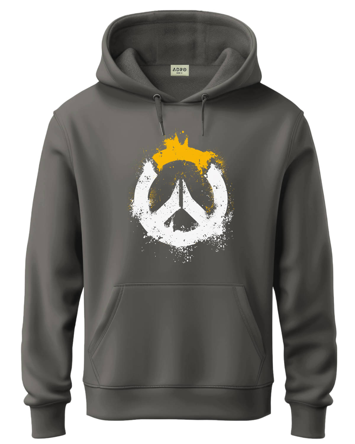 Adro Fleece Hooded Men's Sweatshirt - Dark Grey ( Pack of 1 ) Adro Fleece Hooded Men's Sweatshirt - Dark Grey ( Pack of 1 )