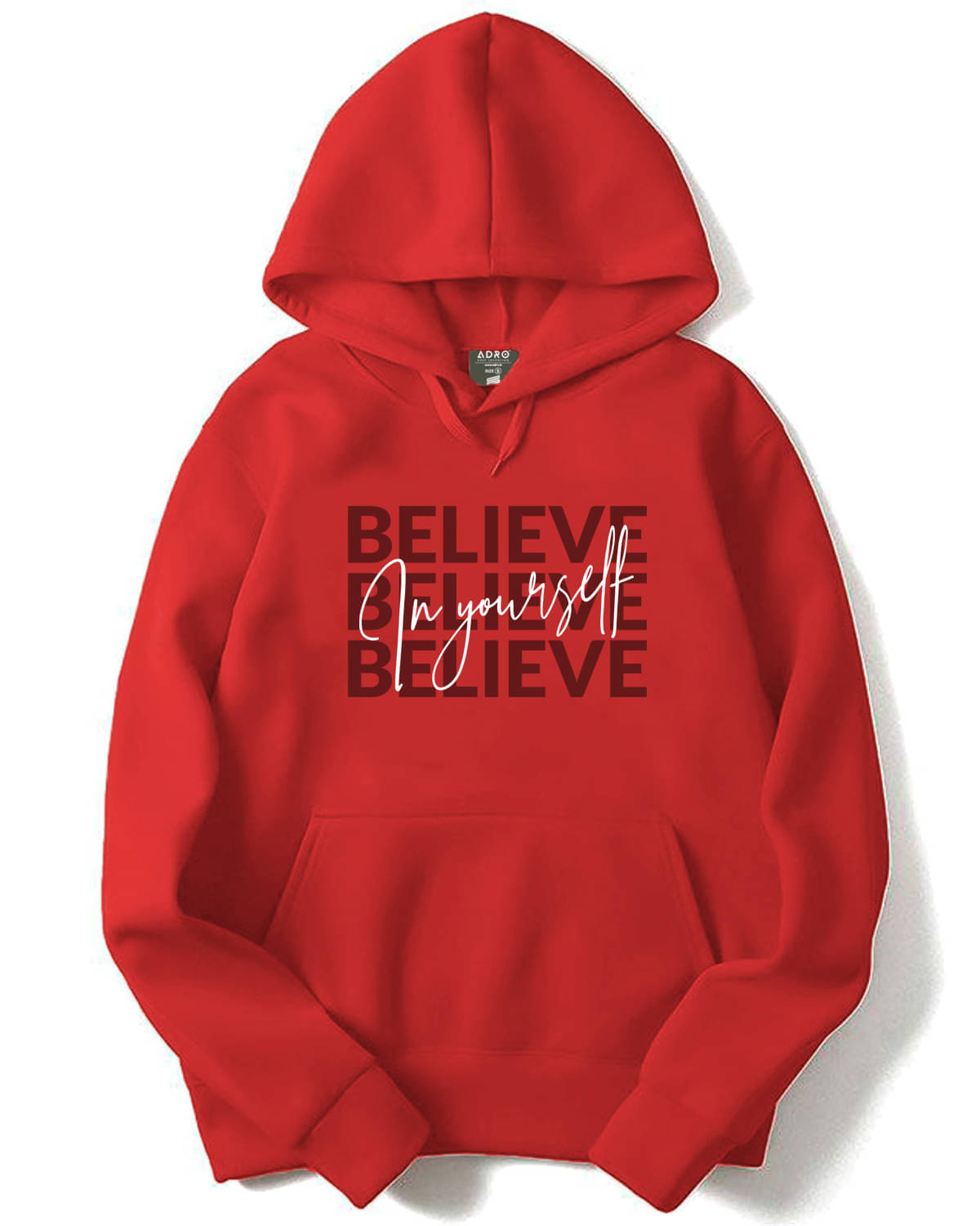 Adro Fleece Hooded Men's Sweatshirt - Red ( Pack of 1 ) Adro Fleece Hooded Men's Sweatshirt - Red ( Pack of 1 )