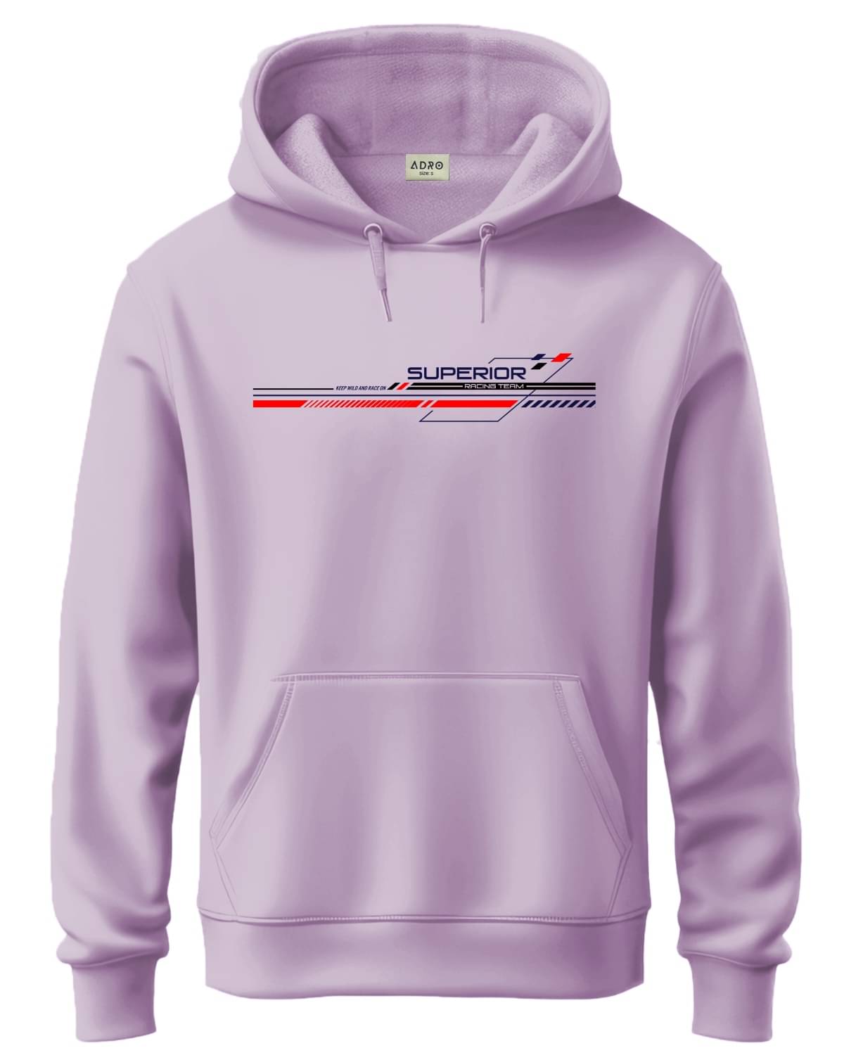 Adro Fleece Hooded Men's Sweatshirt - Lavender ( Pack of 1 )     			Adro Fleece Hooded Men's Sweatshirt - Lavender ( Pack of 1 )
