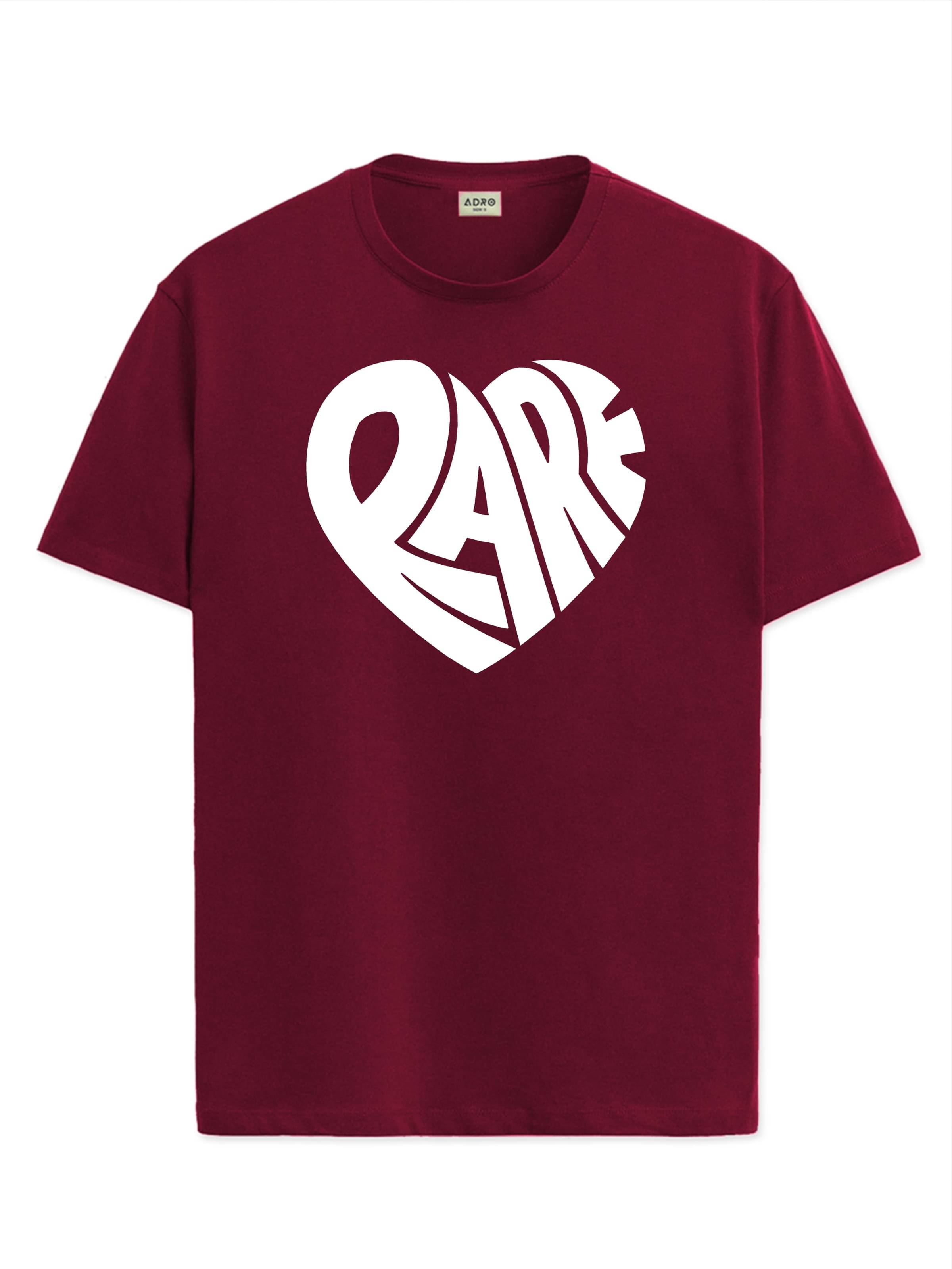     			Adro Men Cotton Blend Regular Fit Printed T-Shirt ( Maroon )