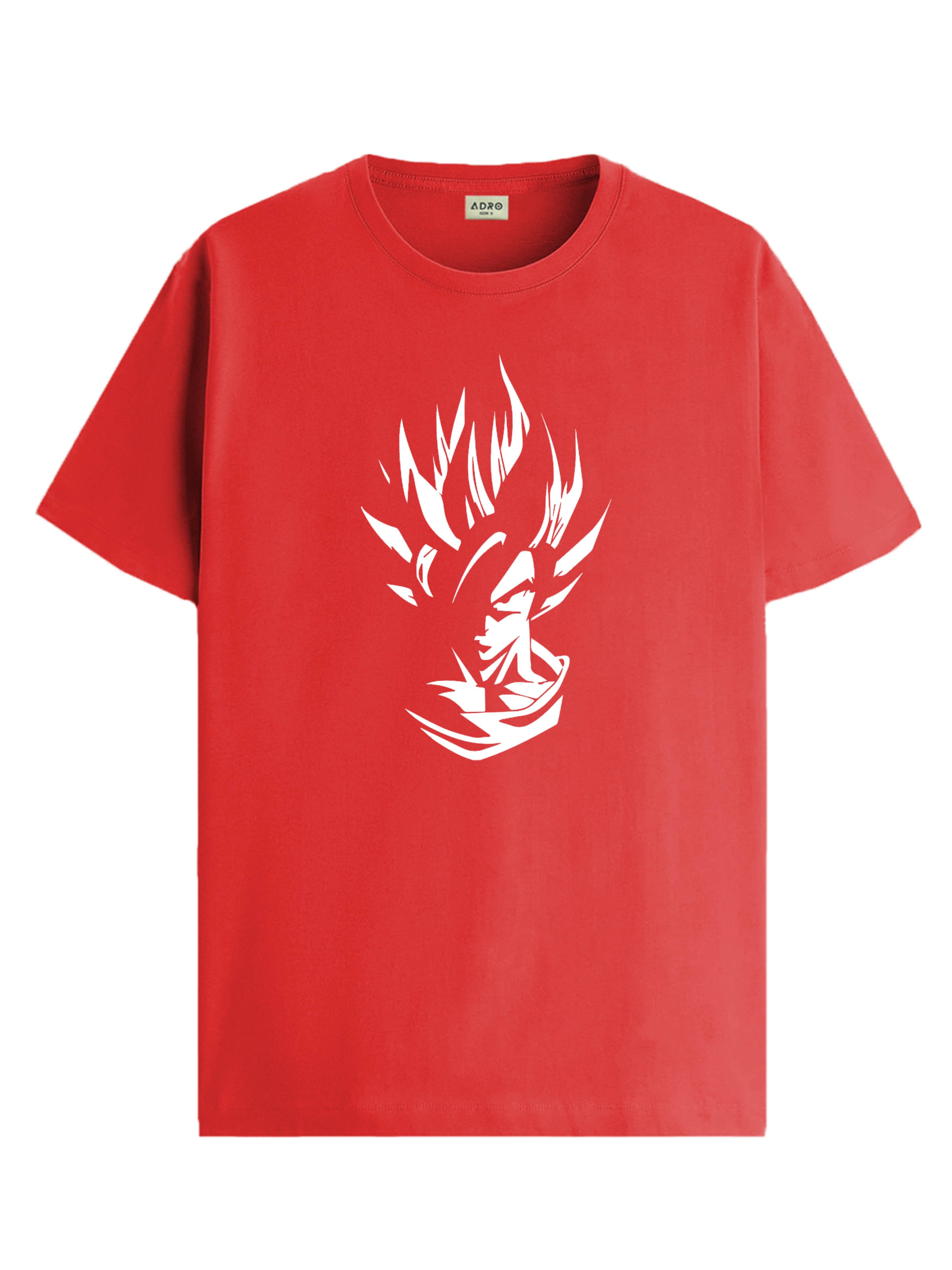     			Adro Men Cotton Blend Regular Fit Printed T-Shirt ( Red )