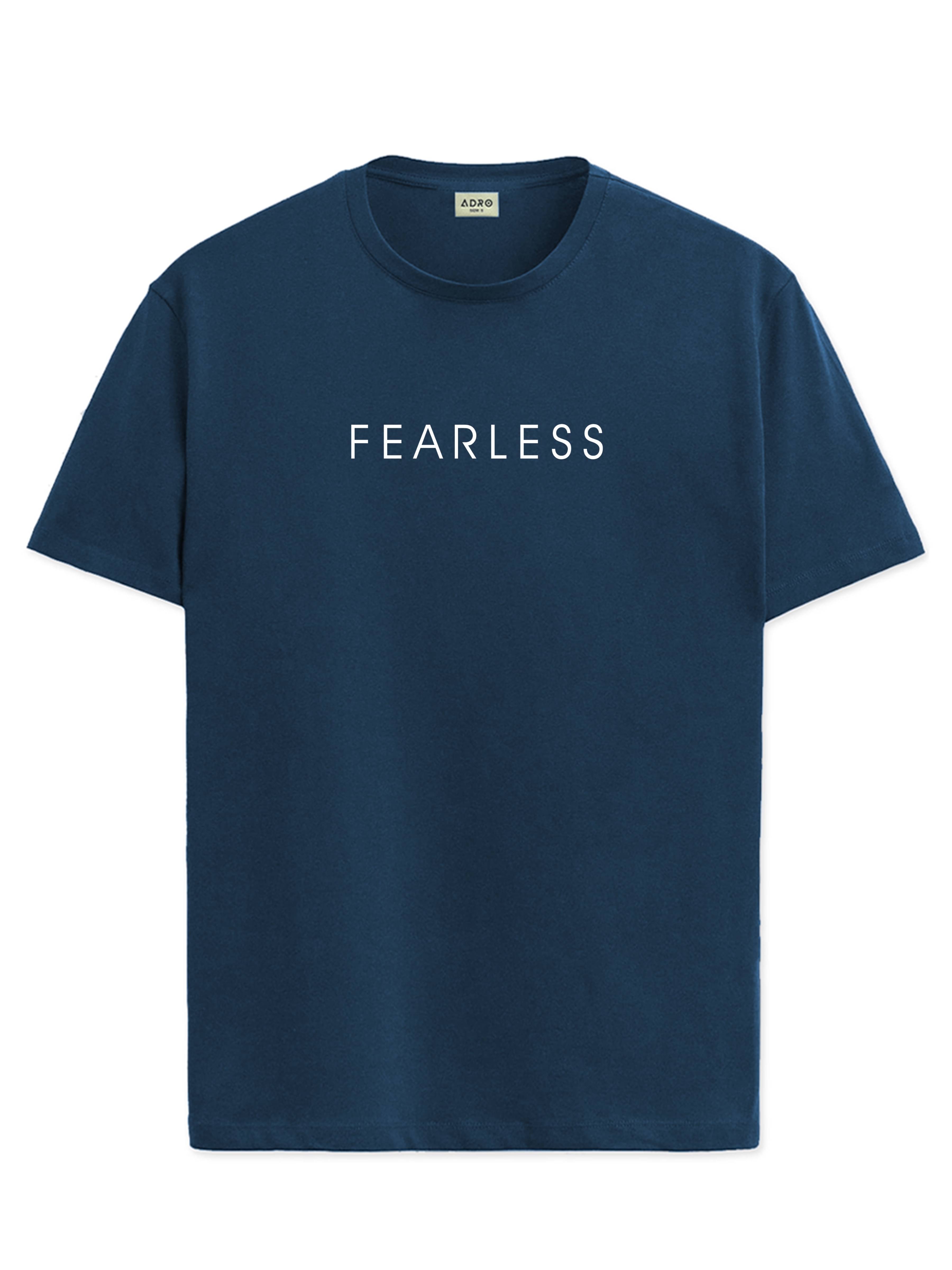     			Adro Men Cotton Blend Regular Fit Printed T-Shirt ( Teal Blue )