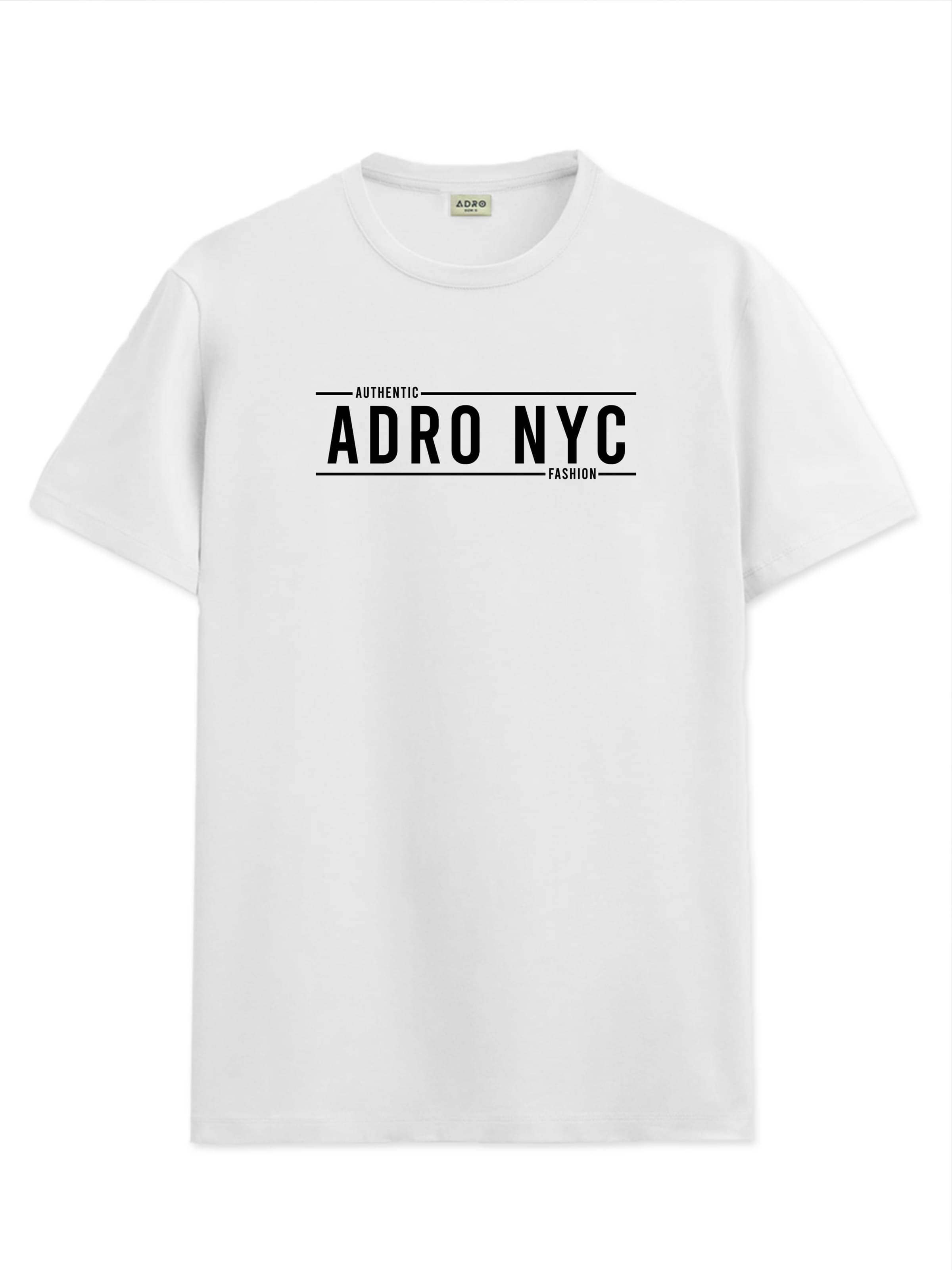     			Adro Men Cotton Blend Regular Fit Printed T-Shirt ( White )
