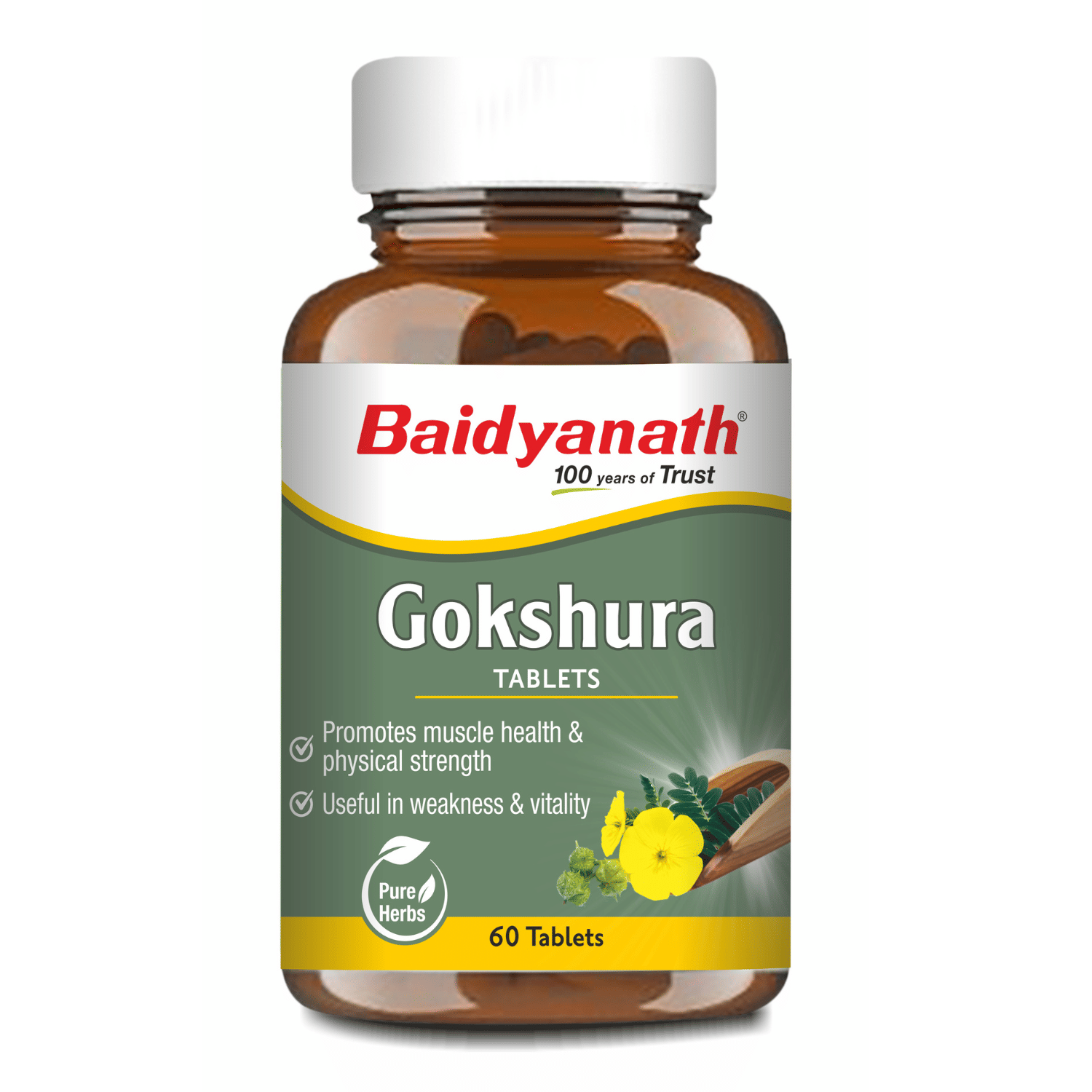     			Baidyanath Gokshura - 60 Tablets | Supports Strength & Vitality