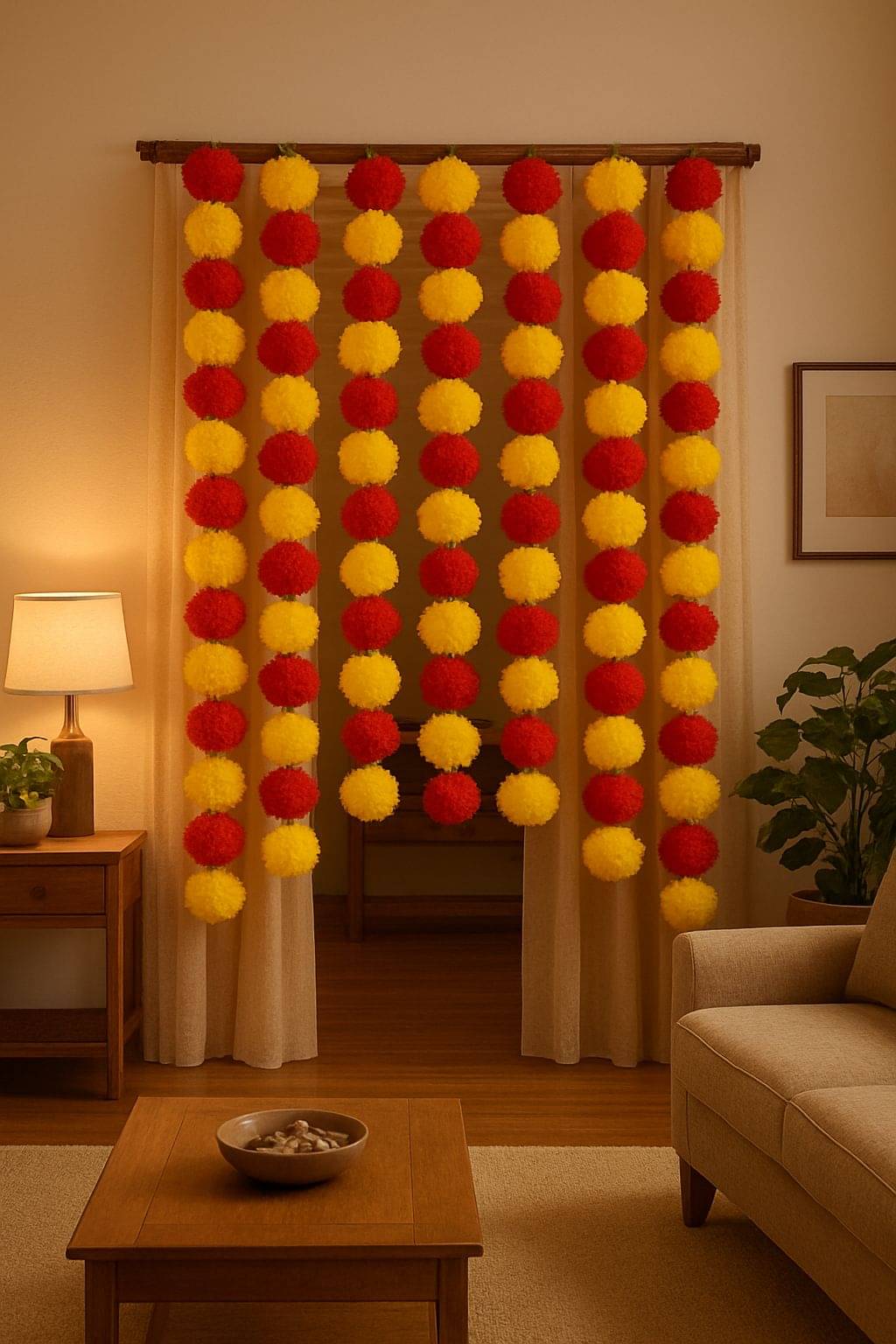     			COSCAT Multicolor Plastic Diwali Toran