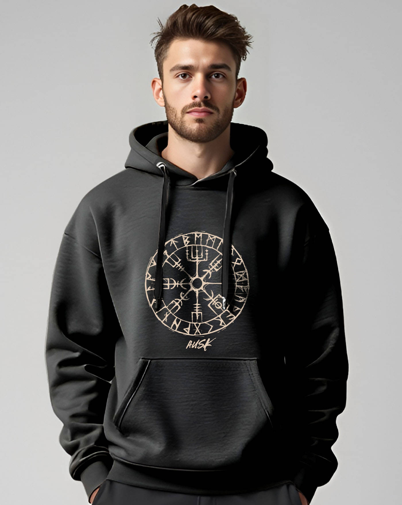     			ENITOR Fleece Hooded Men's Sweatshirt - Black ( Pack of 1 )