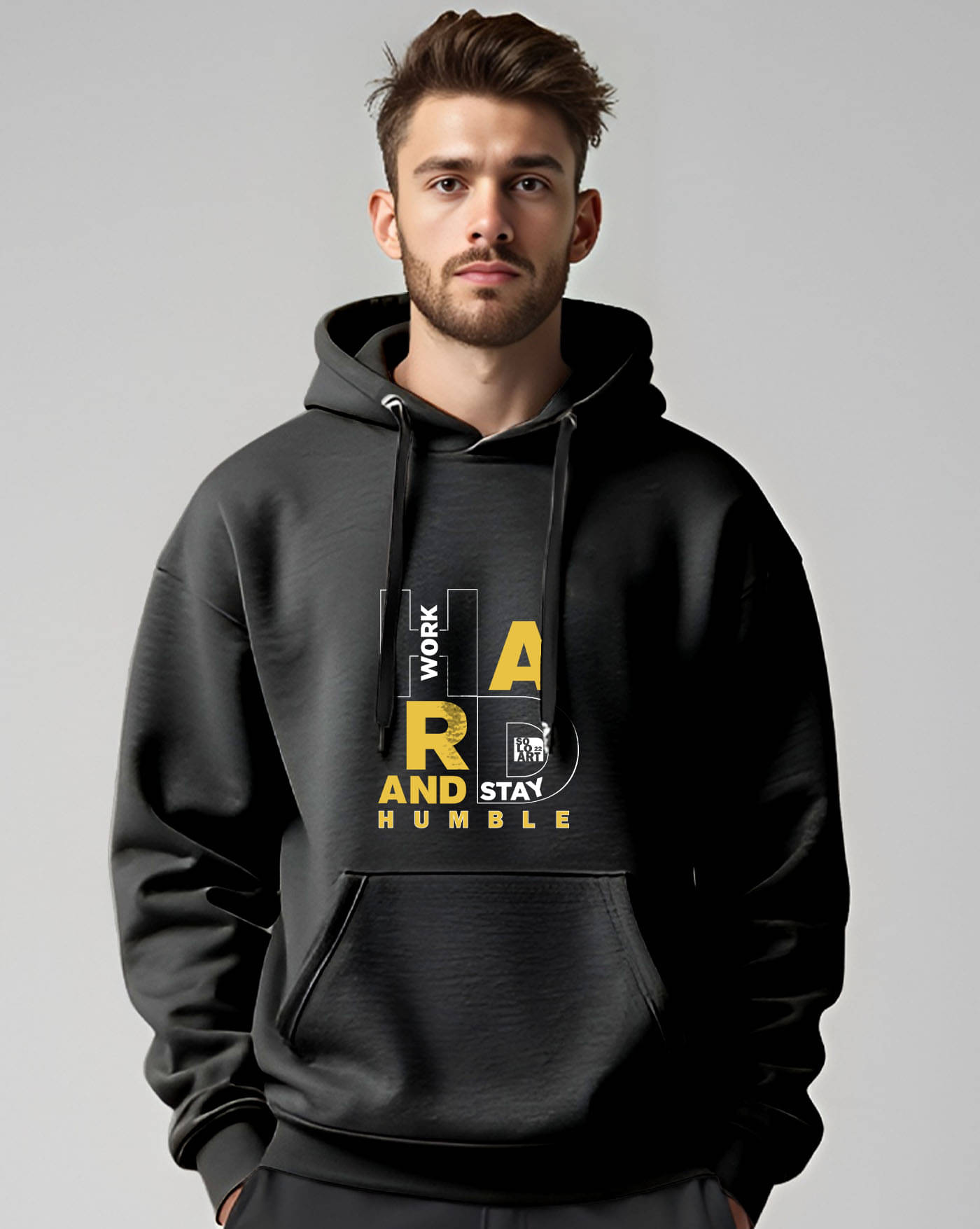    			ENITOR Fleece Hooded Men's Sweatshirt - Black ( Pack of 1 )