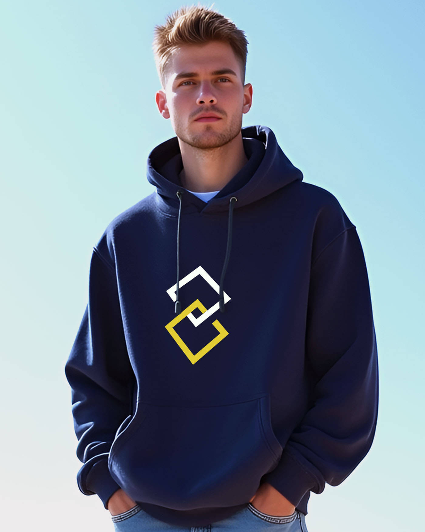     			ENITOR Fleece Hooded Men's Sweatshirt - Blue ( Pack of 1 )