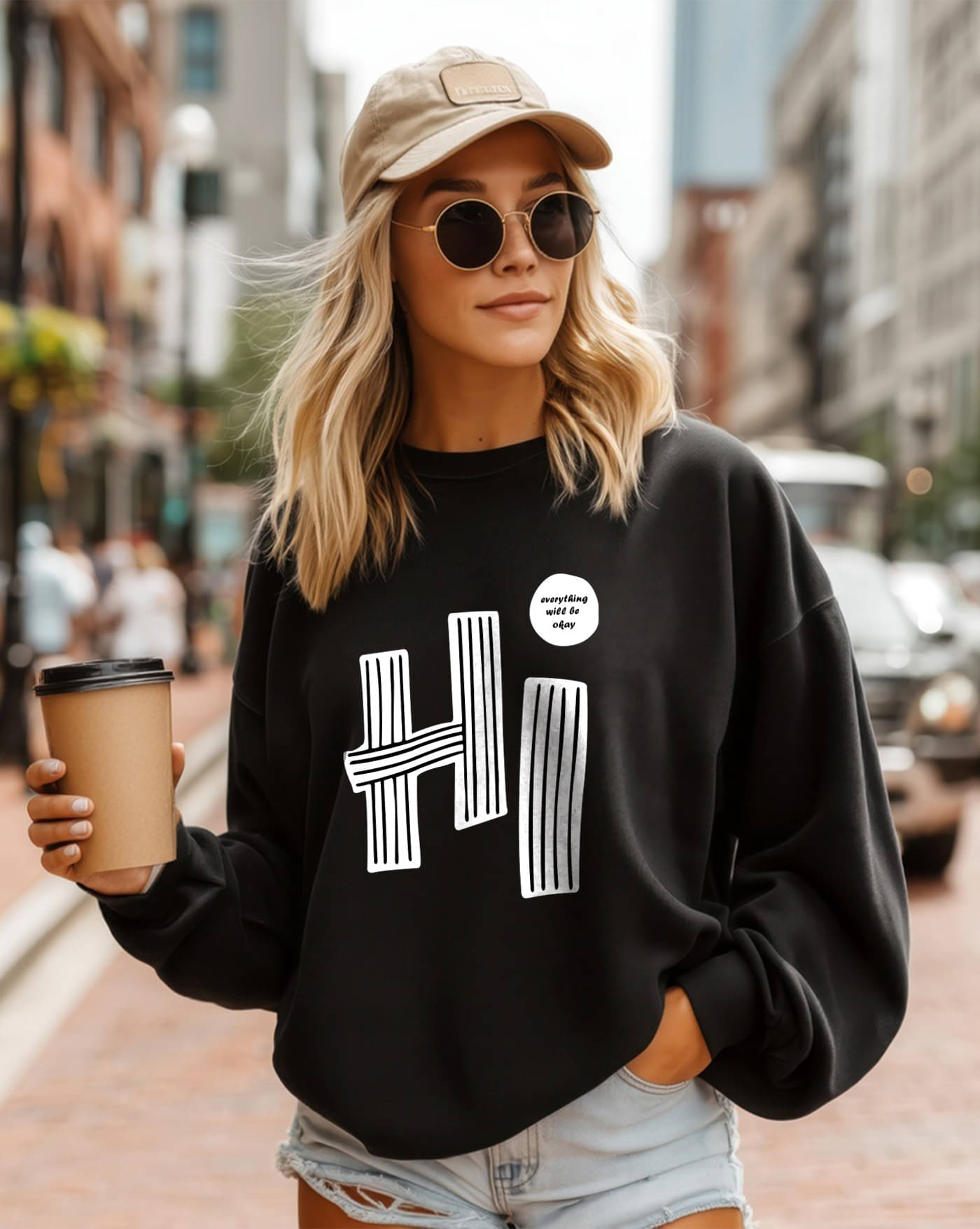 ENITOR Women Fleece Round Neck Sweatshirt ( Black ) ENITOR Women Fleece Round Neck Sweatshirt ( Black )