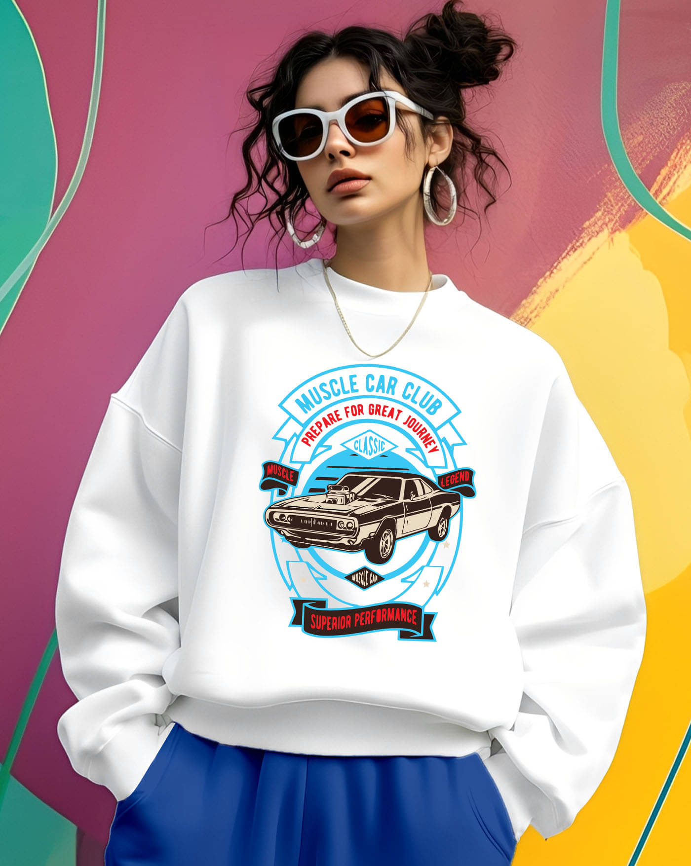     			ENITOR Women Fleece Round Neck Sweatshirt ( White )