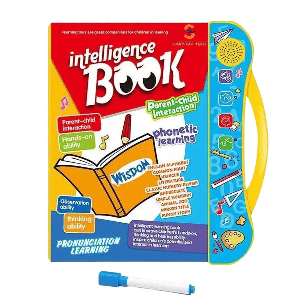     			Interactive Children Book -Musical English Educational Phonetic Learning Toy Book for 2 + Year Kids,Boys,Toddlers(Multicolor)(Battery Not Included)