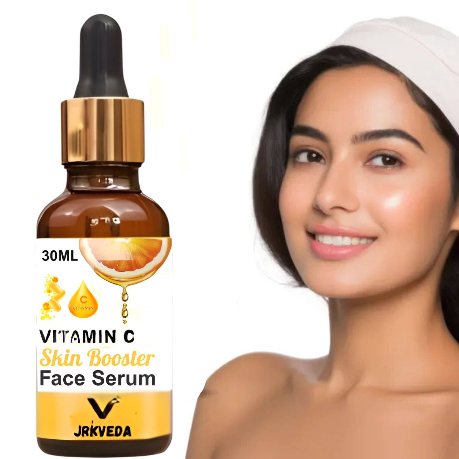     			JRKVEDA Face Serum Vitamin C Hydrating For All Skin Type ( Pack of 1 )
