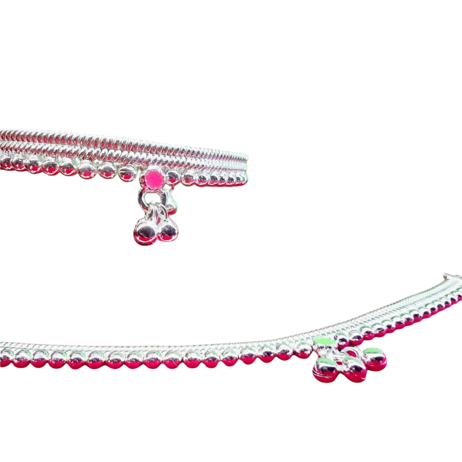 METTI MOHAN TRADERS Silver Anklets ( Pack of 2 ) METTI MOHAN TRADERS Silver Anklets ( Pack of 2 )