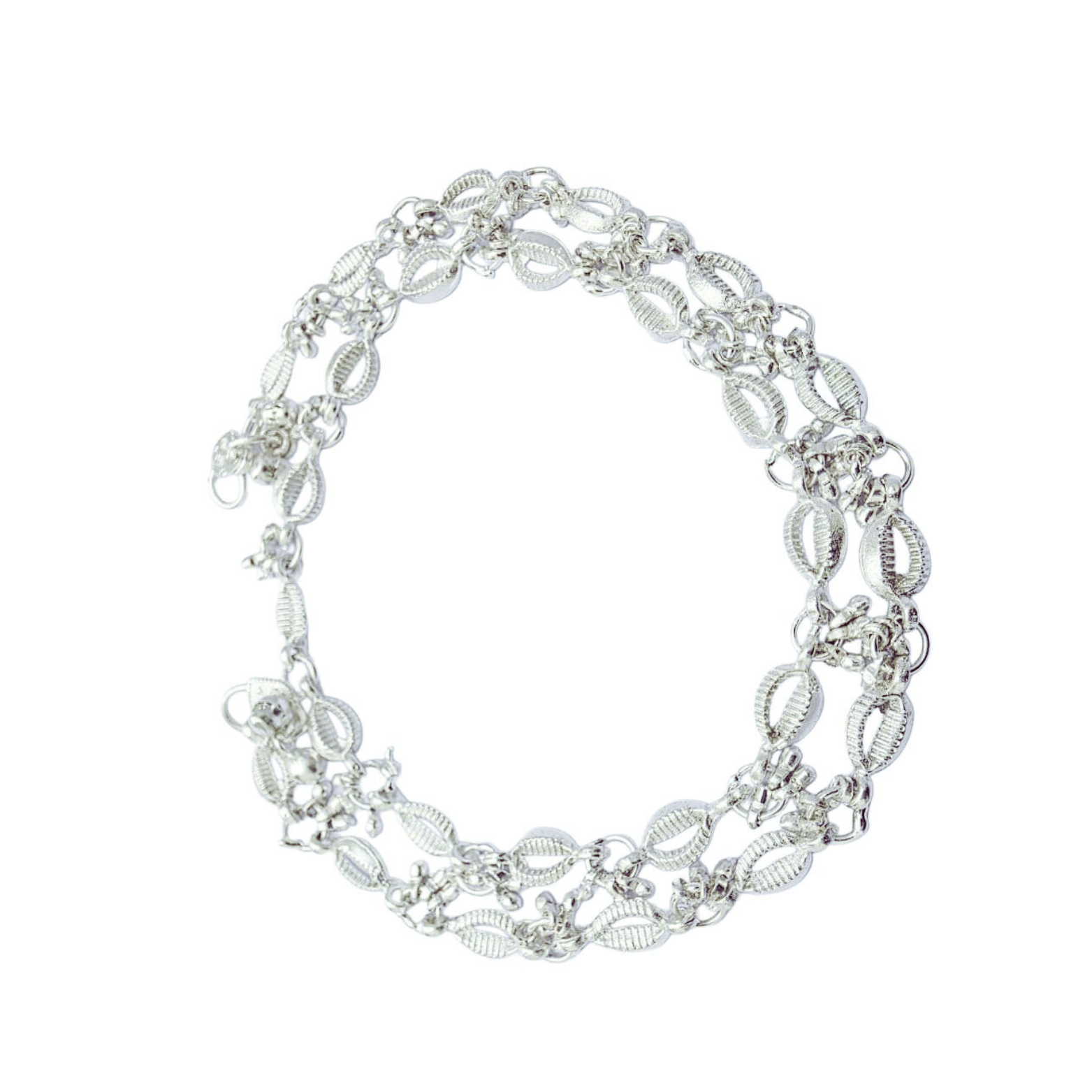     			METTI MOHAN TRADERS Silver Anklets ( Pack of 2 )