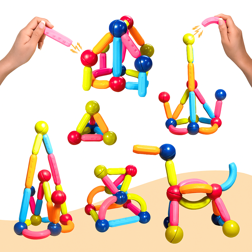     			Magnetic Sticks 26 pcs Building Blocks for Kids- Magnetic Toys for Kids Girls Boys-2+ Years Toddlers Educational Stem Toy