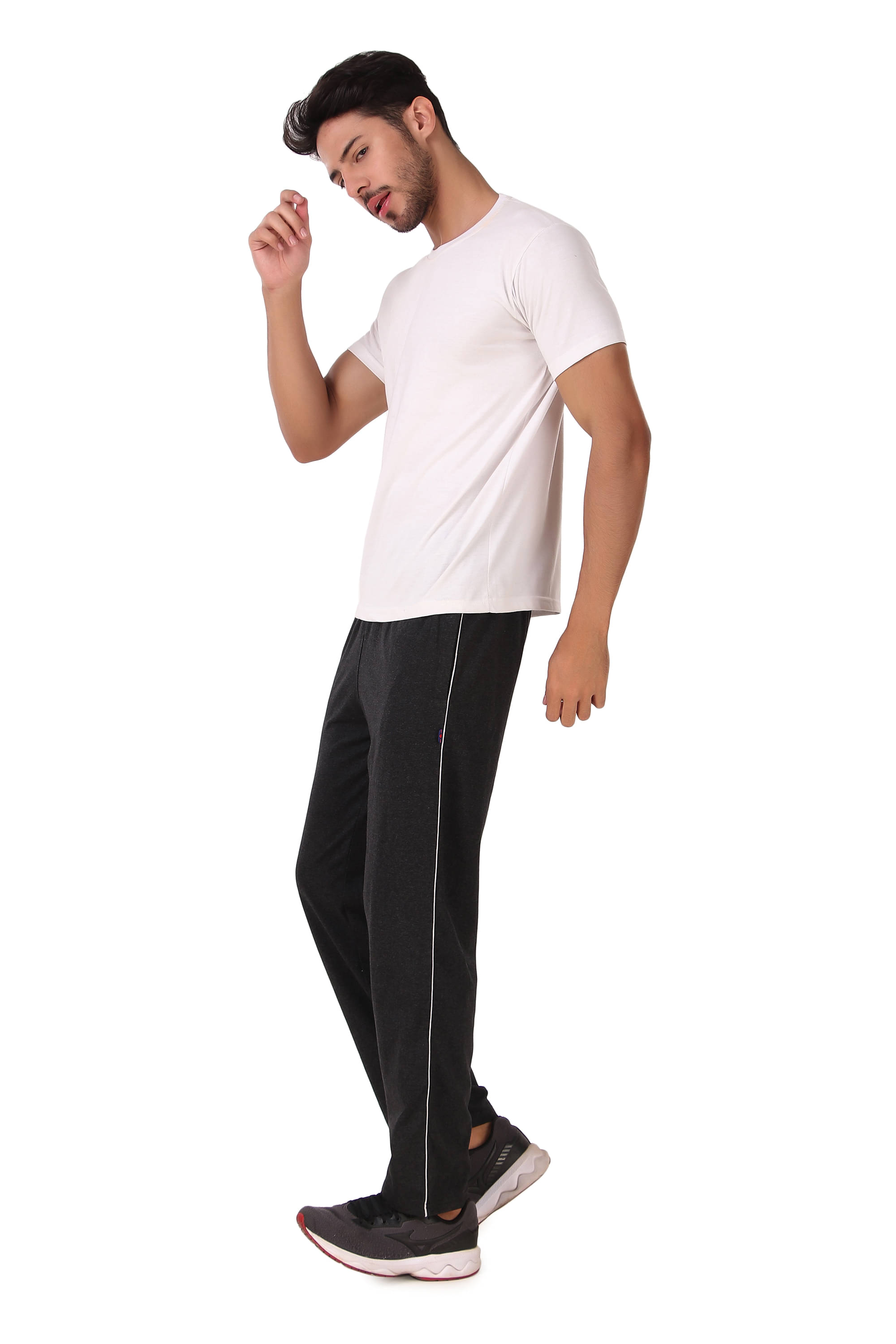    			NU9 Grey Cotton Blend Men's Sports Trackpants ( Pack of 1 )
