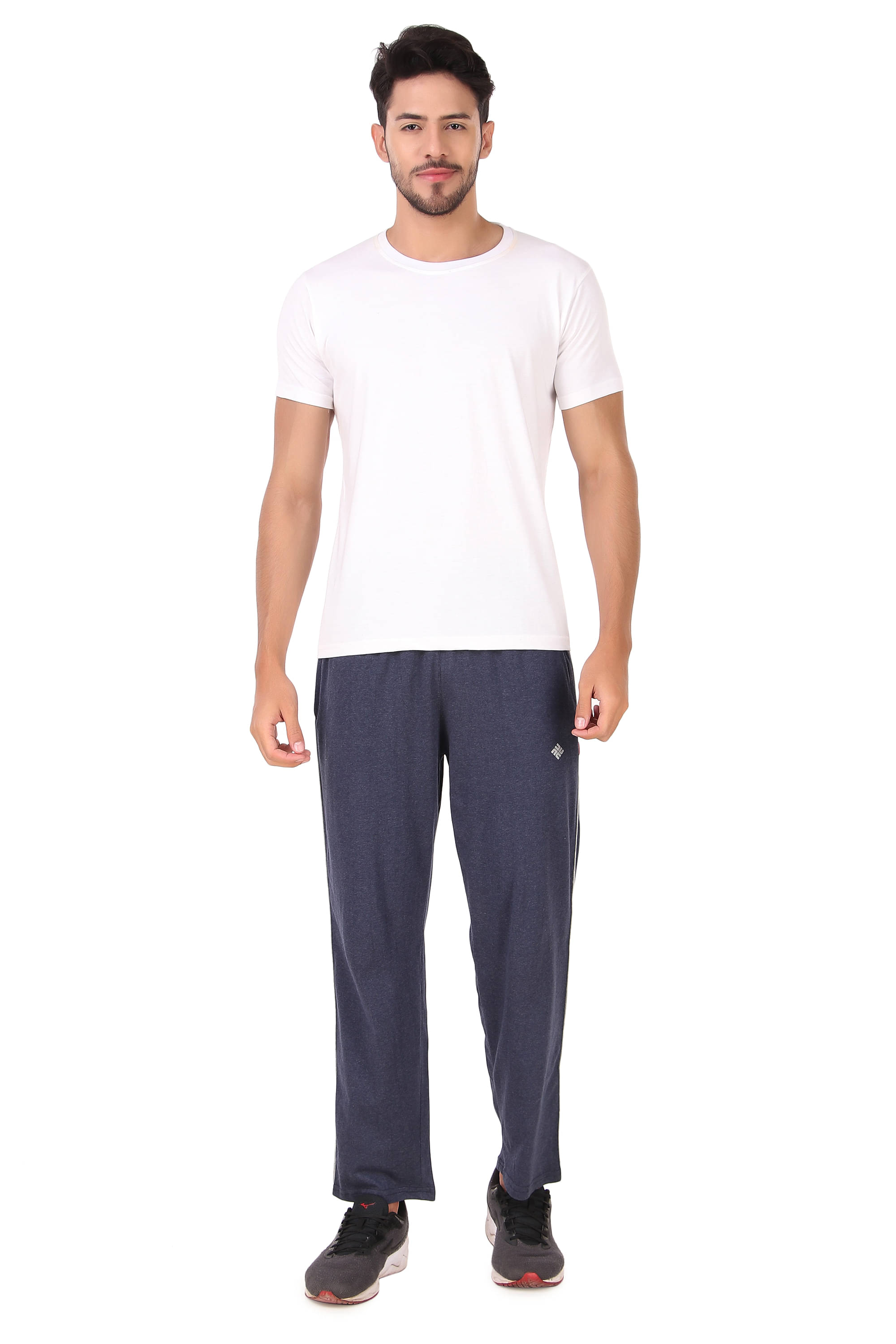 NU9 Navy Cotton Blend Men's Trackpants ( Pack of 1 )     			NU9 Navy Cotton Blend Men's Trackpants ( Pack of 1 )