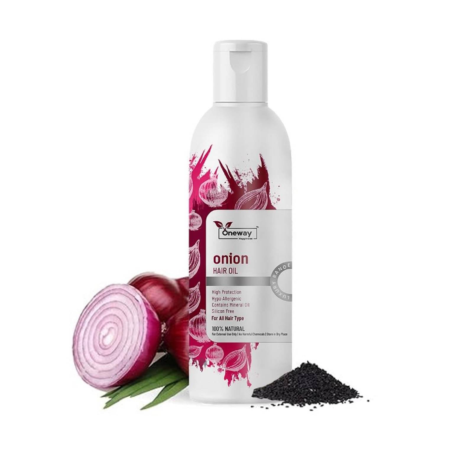 Oneway Happiness Anti Dandruff Onion Oil 100 ml ( Pack of 1 ) Oneway Happiness Anti Dandruff Onion Oil 100 ml ( Pack of 1 )