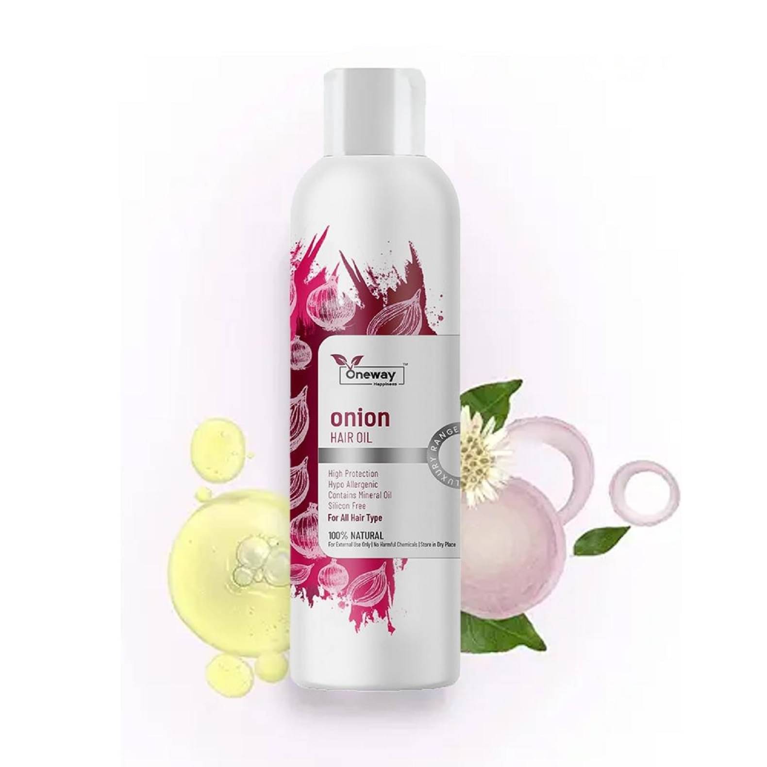 Oneway Happiness Anti Dandruff Onion Oil 100 ml ( Pack of 1 ) Oneway Happiness Anti Dandruff Onion Oil 100 ml ( Pack of 1 )