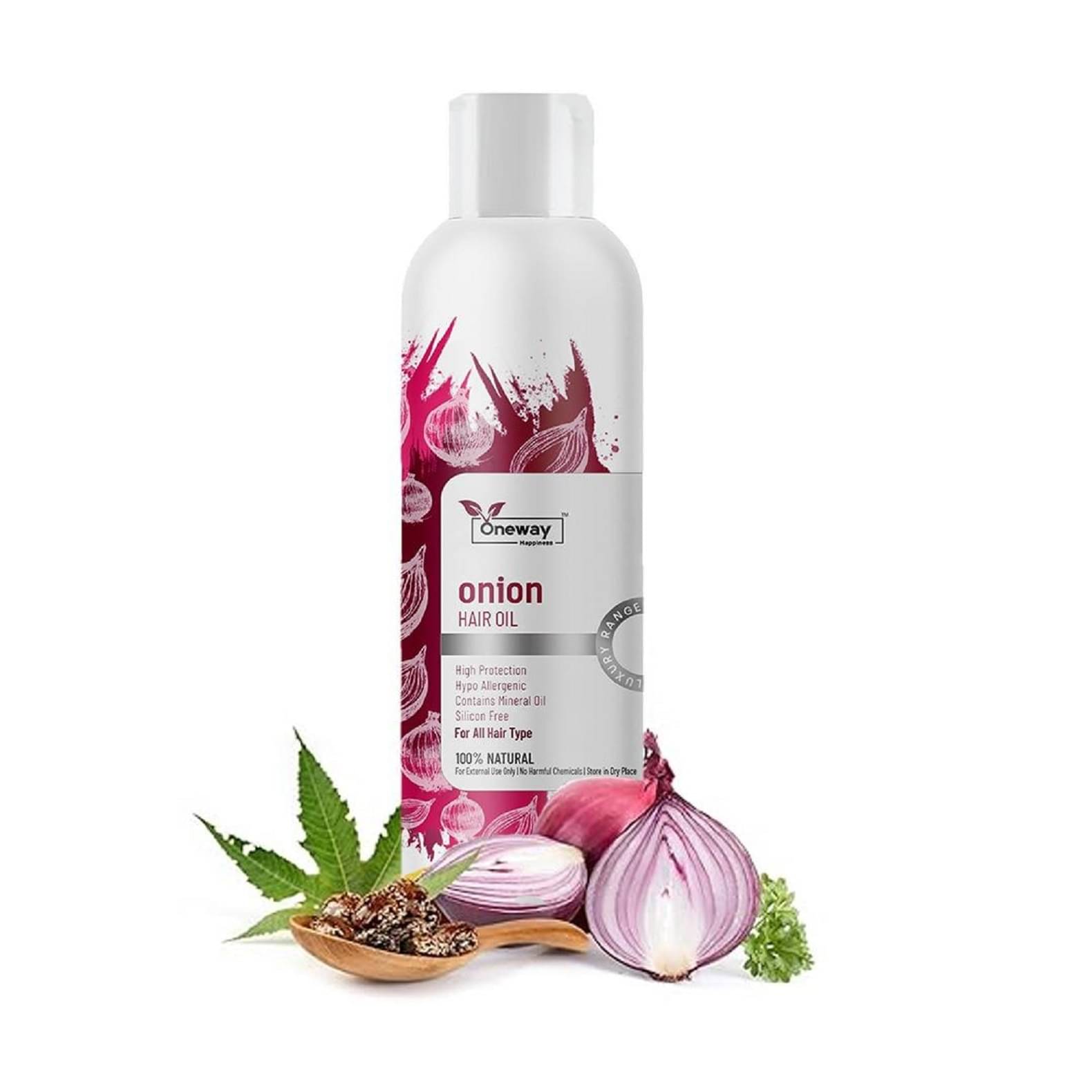     			Oneway Happiness Anti Dandruff Onion Oil 100 ml ( Pack of 1 )