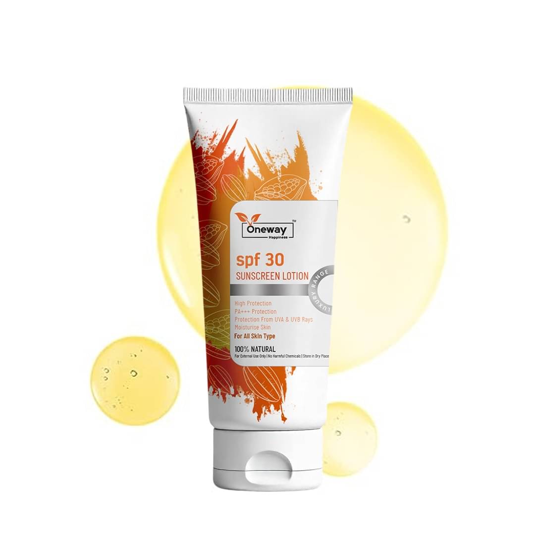     			Oneway Happiness Sunscreen Lotion For All Skin Type ( Pack of 1 )