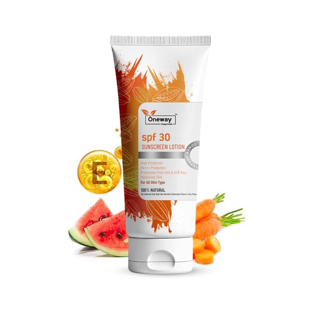     			Oneway Happiness Sunscreen Lotion For All Skin Type ( Pack of 1 )