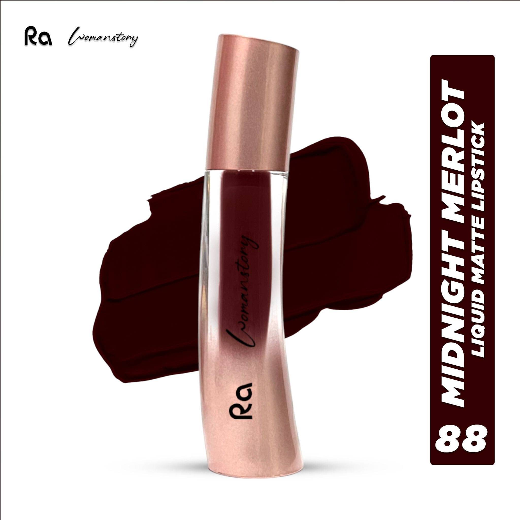     			RA Maroon Matte Long Lasting Liquid Lipstick ( Pack of 1 )