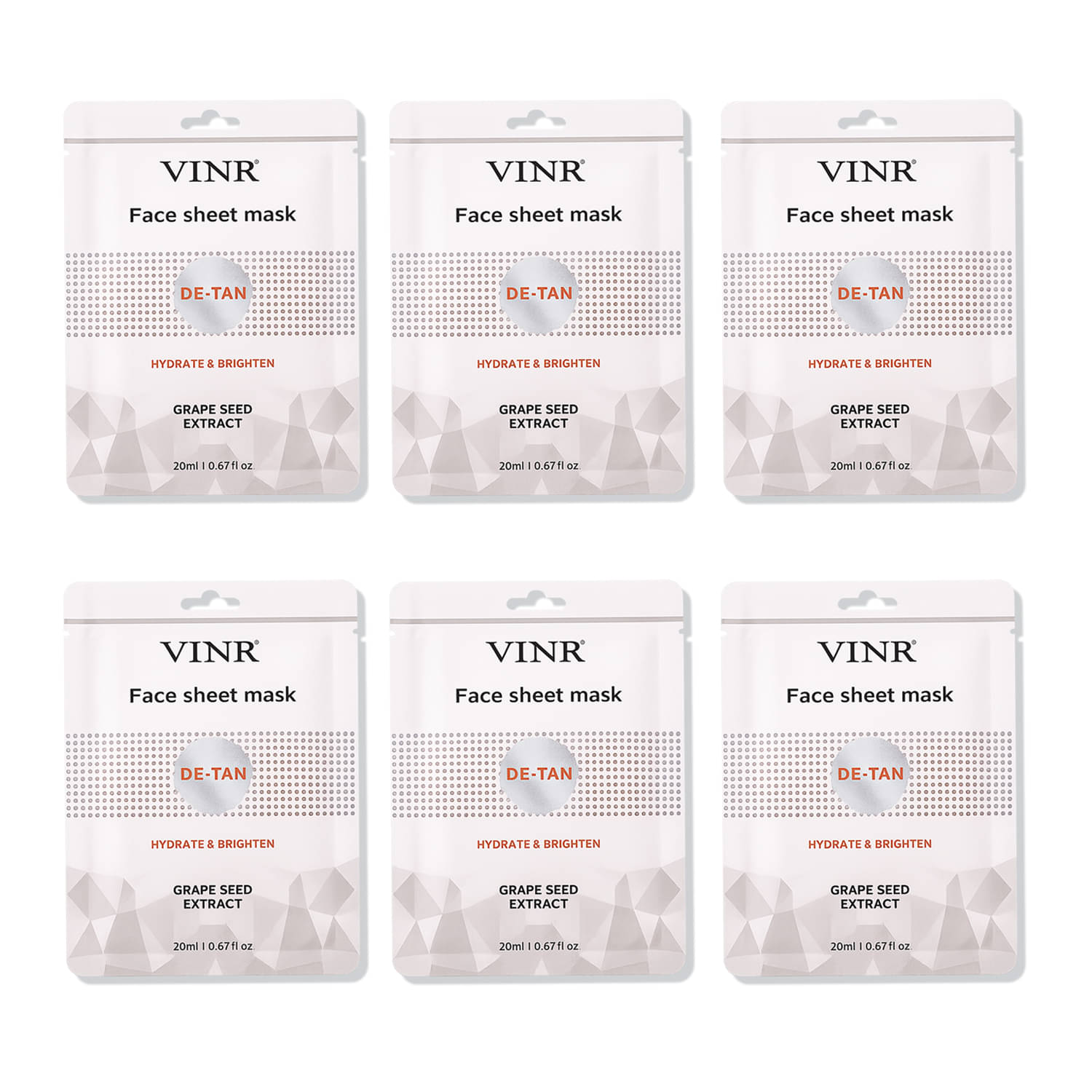     			VINR - Dryness Removal Sheet Mask for Dry Skin ( Pack of 6 )